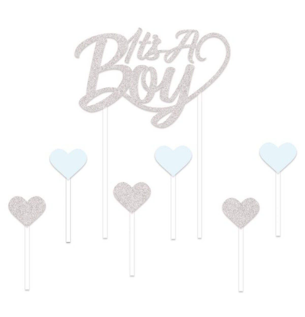 It's A Boy Cake and Cupcake Topper