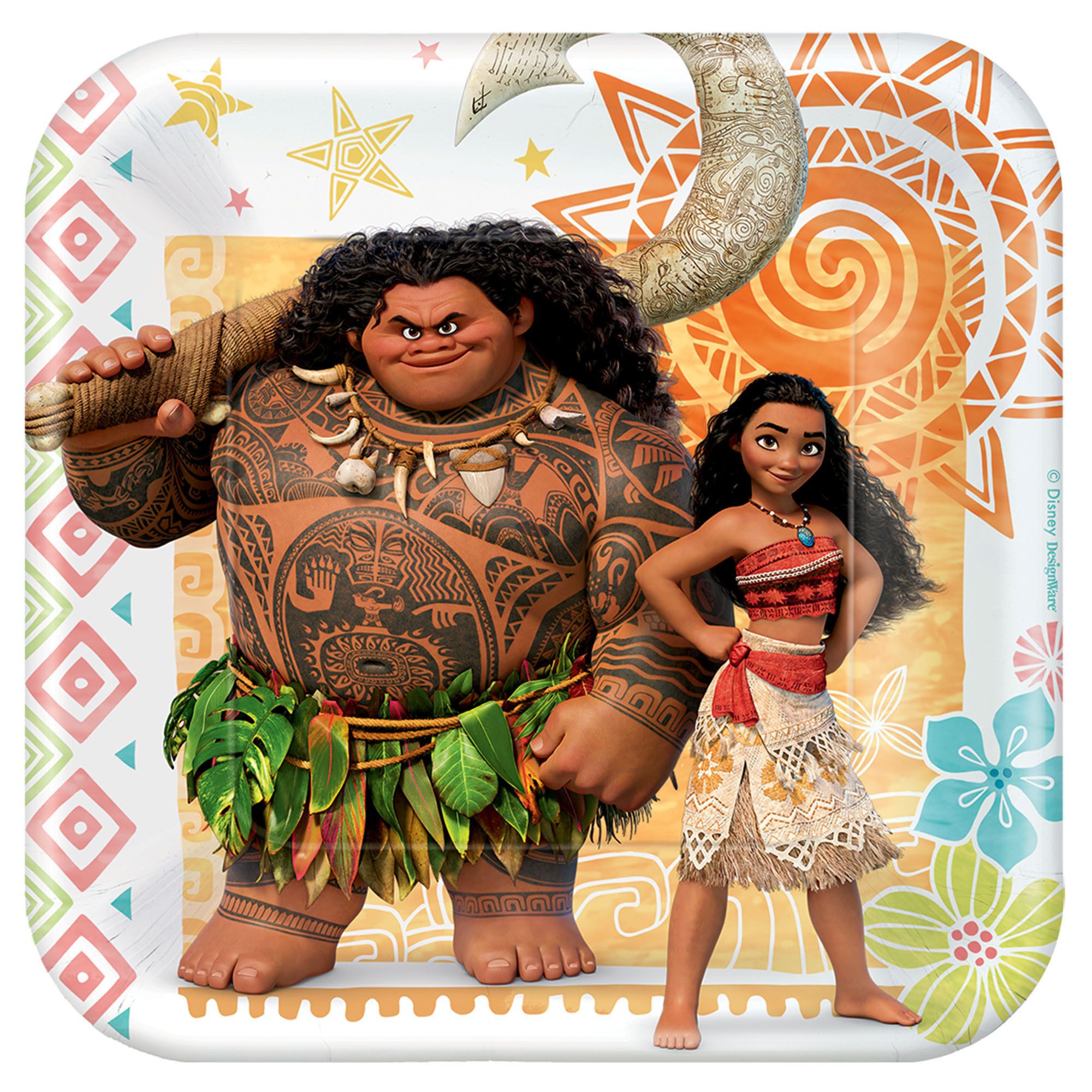 541832.jpg ©Disney Moana Square Plates, 7" - Image 1
