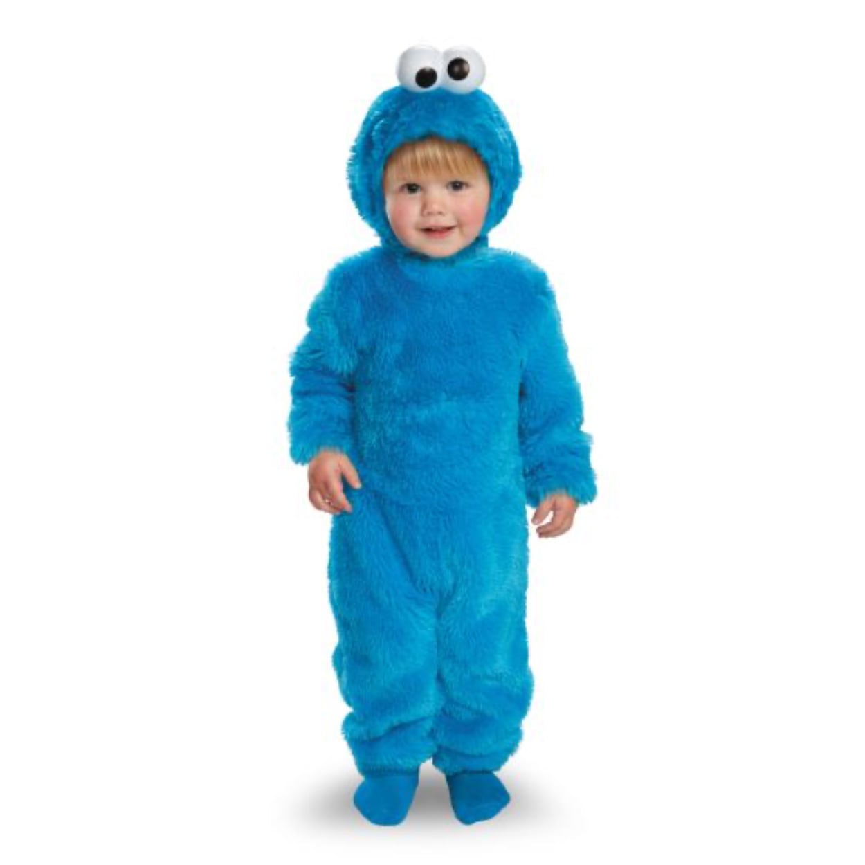 55173-2.jpg COOKIE MONSTER LIGHT-UP MOTION CHILD COSTUME 3T - 4T - Image 1