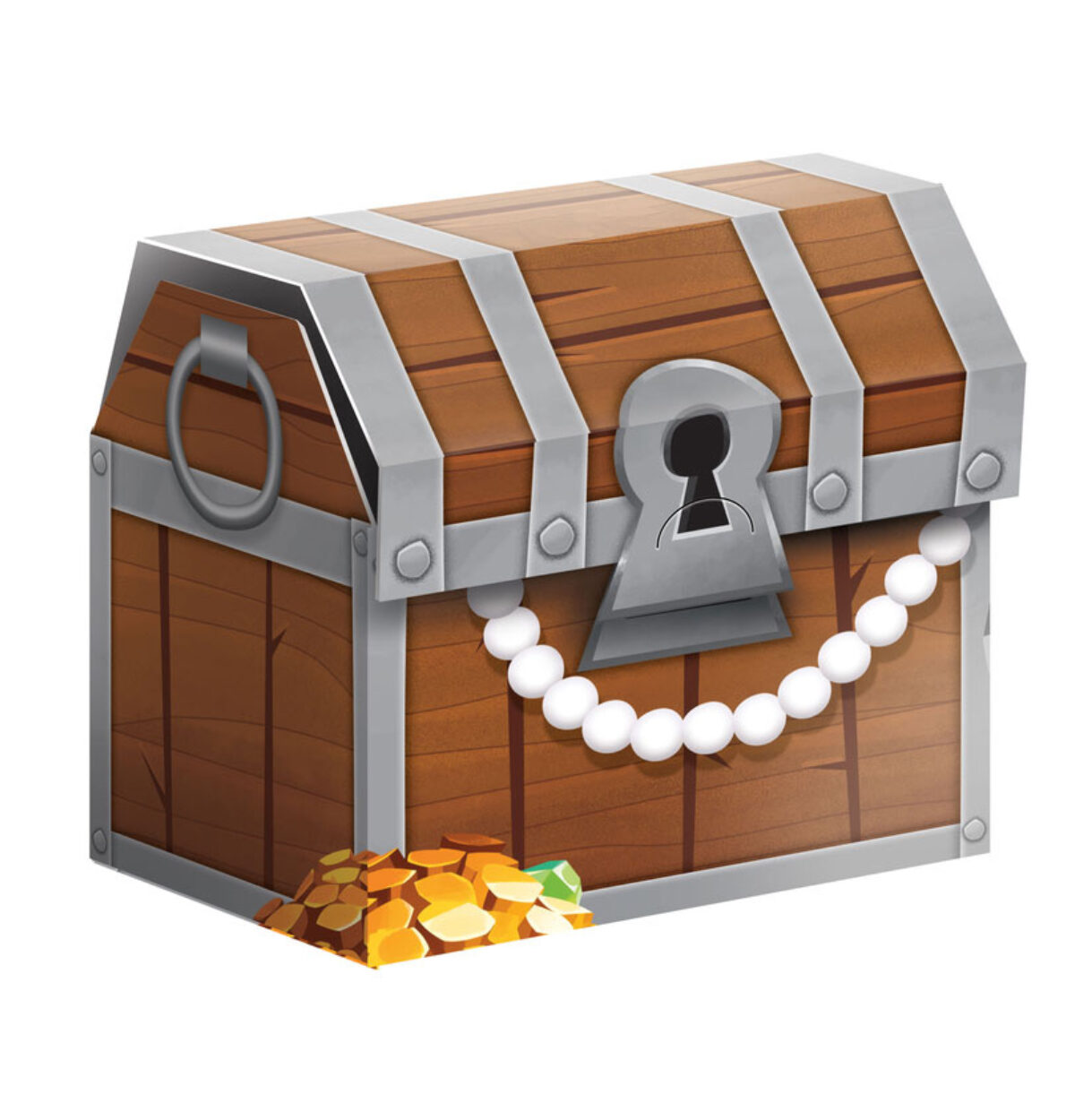 8CT. PIRATE TREASURE FAVOR BOX