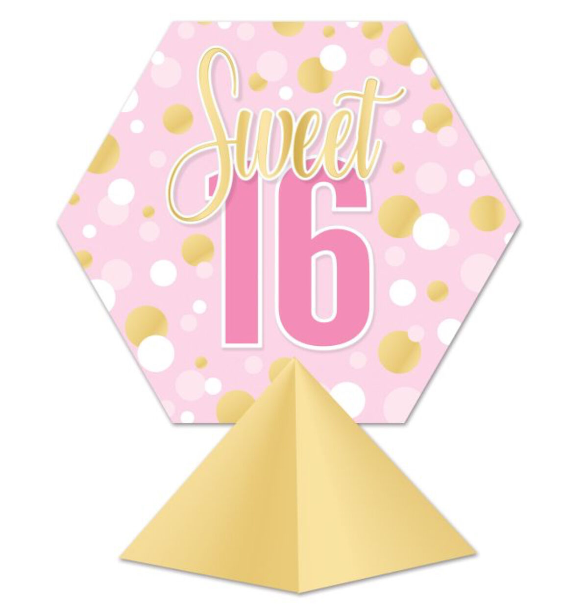 3D Sweet 16 Centerpiece