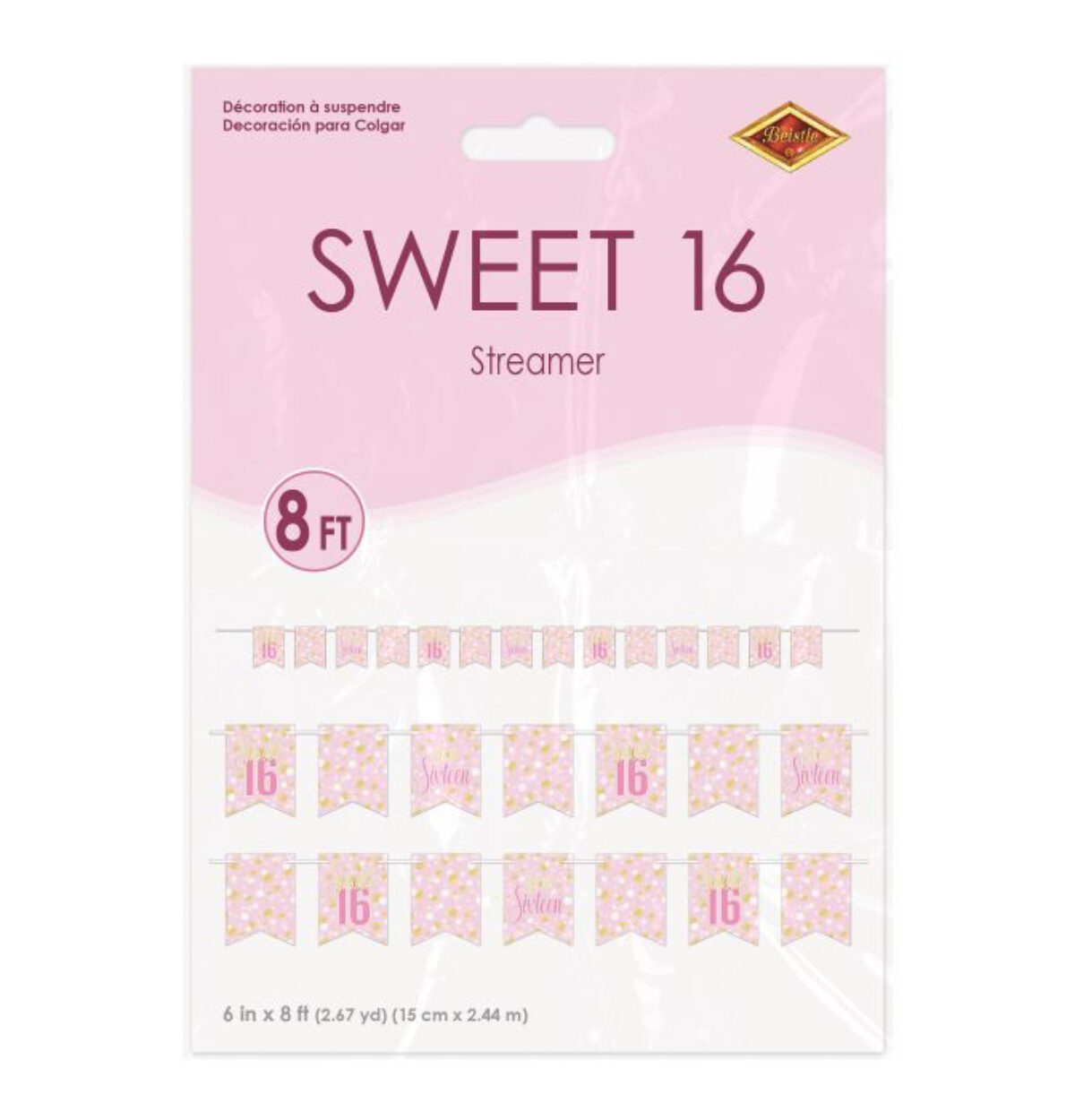 Sweet 16 Banner Streamer