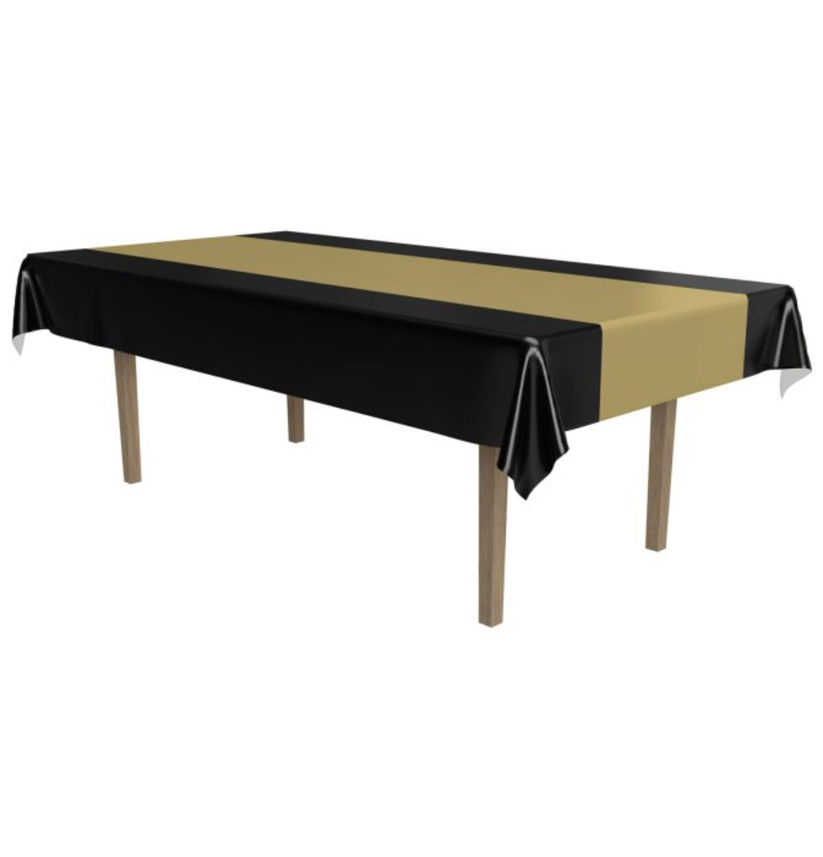 Black & Gold Table Plastic Cover
