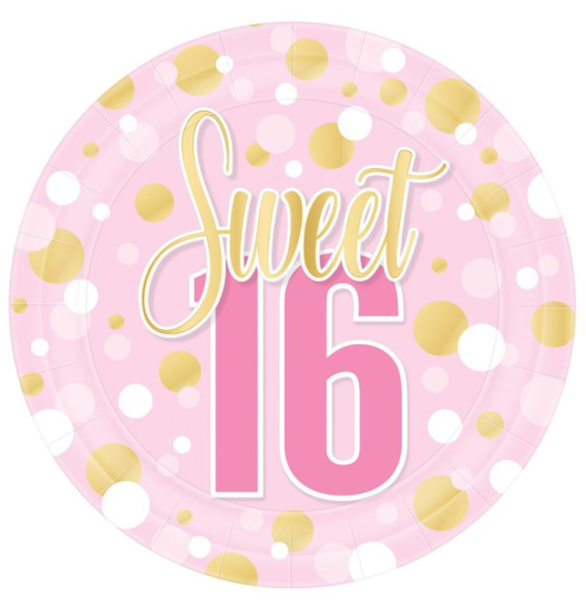 Sweet 16 9" Dinner Plates 8ct.