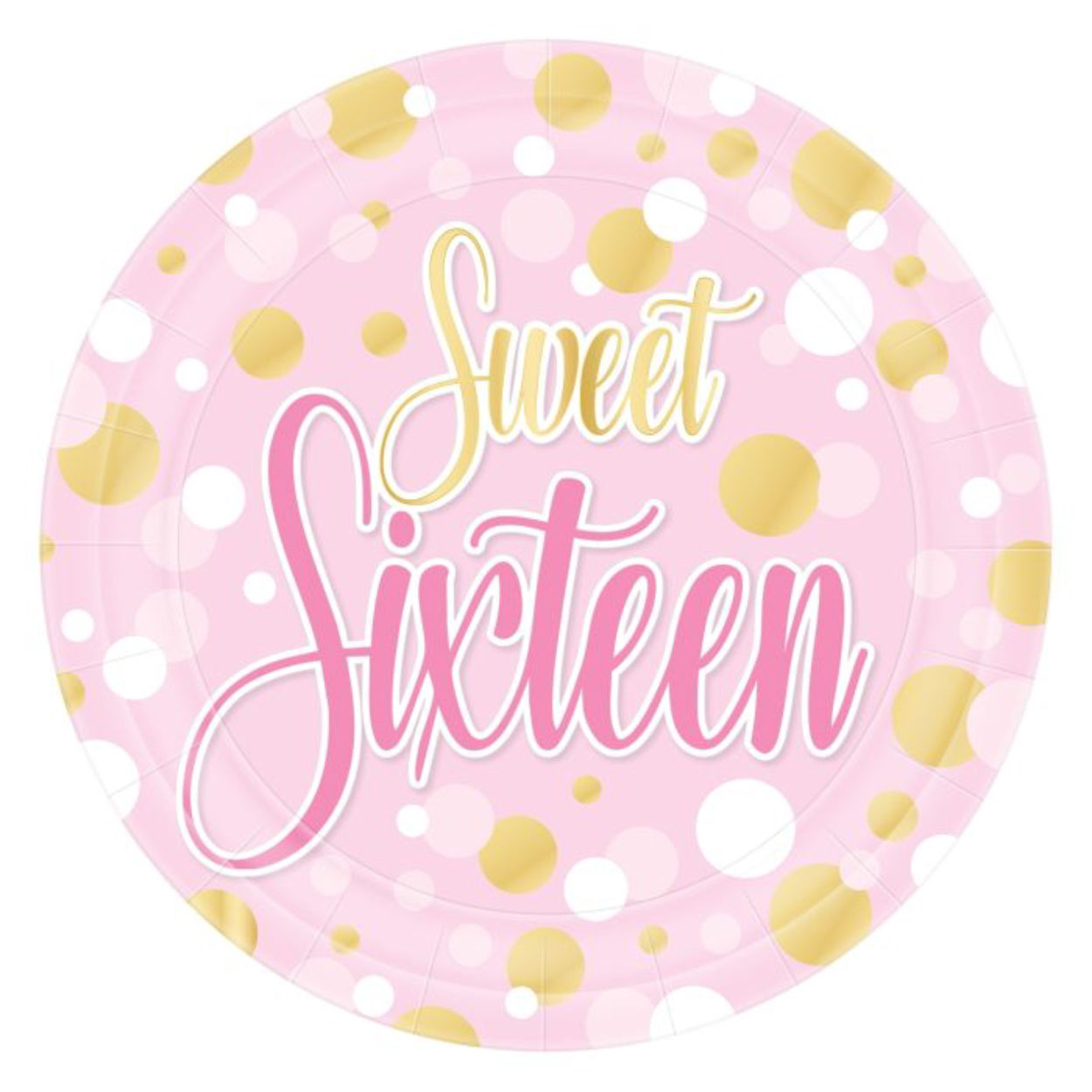 58346_sweet-16-plates-2.jpg Sweet 16 Plates 8ct. - Image 1