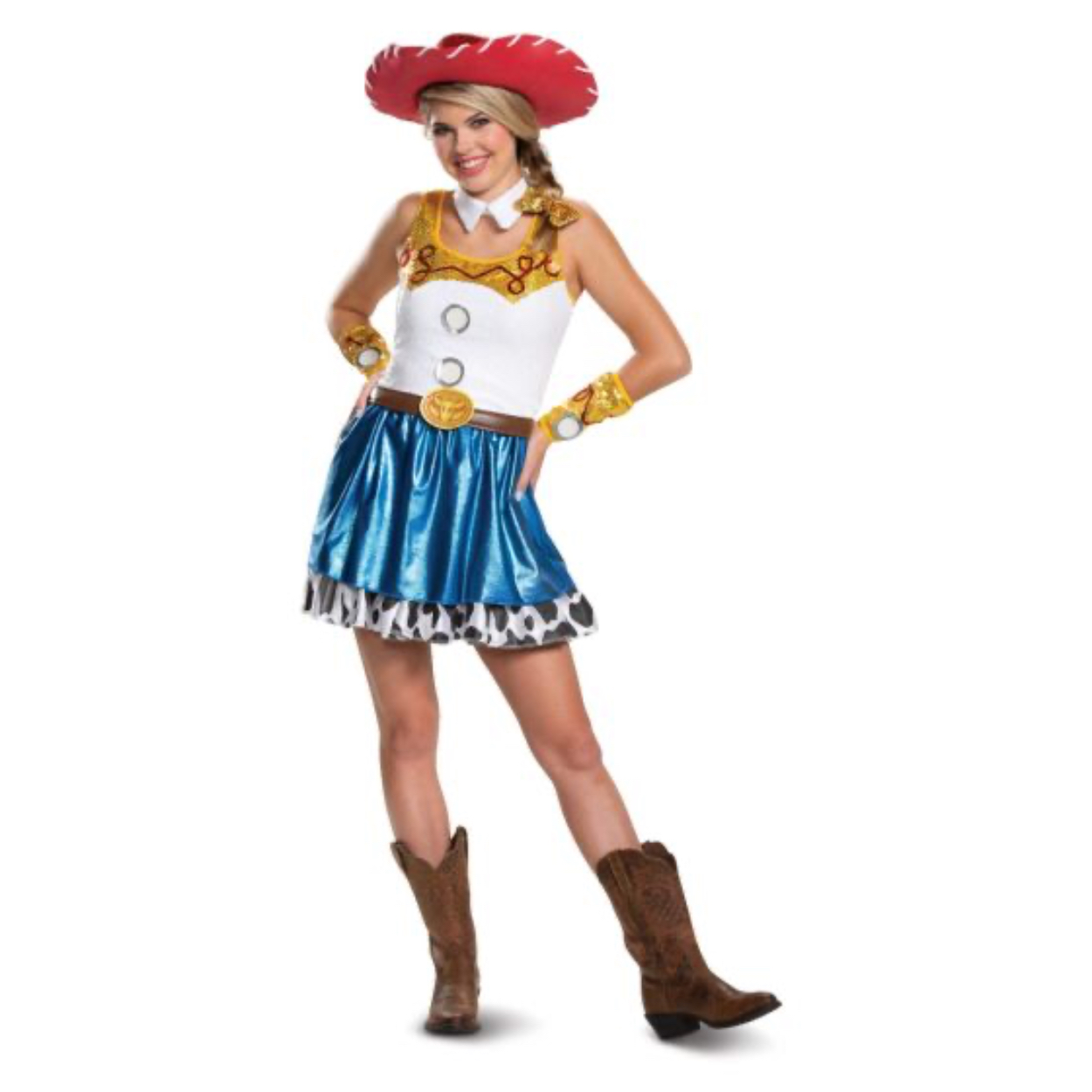 59333_3-2-1.jpg Toy Story Jessie Glam Deluxe Costume Adult Large (12-14) - Image 1