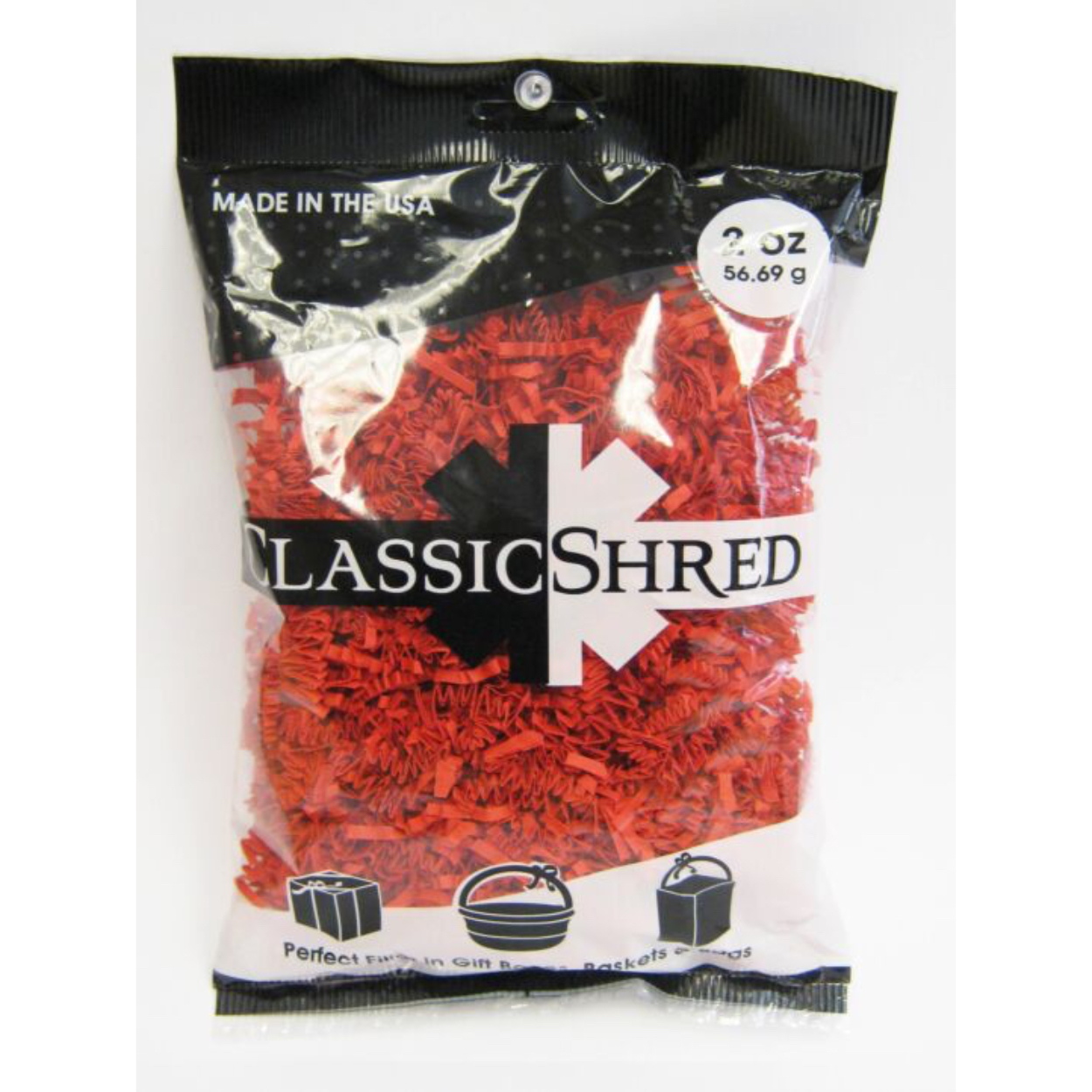 61007_1-2.jpg Red 2oz Paper Shred - Image 1