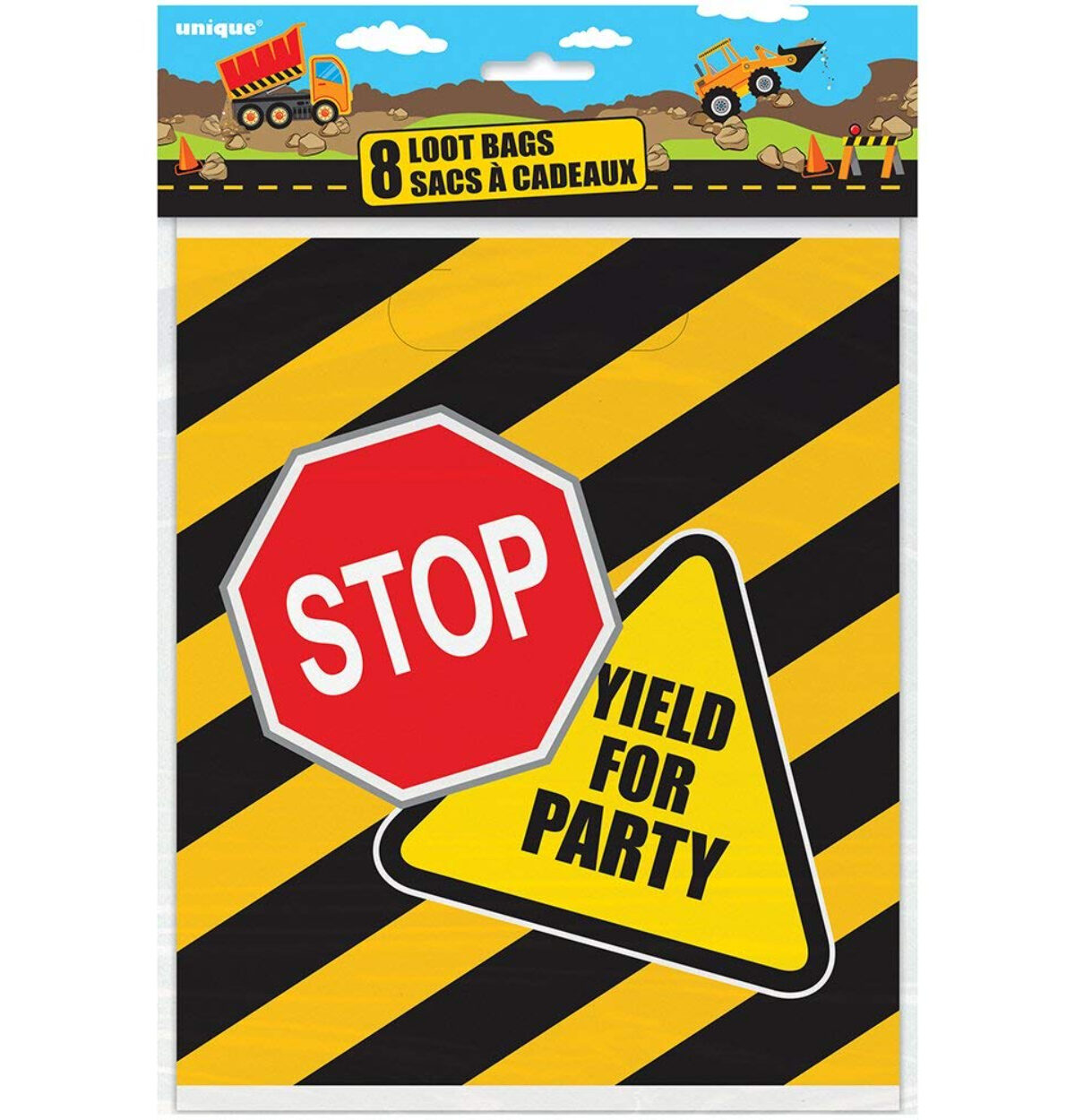 CONSTRUCTION PARTY LOOT BAGS 8CT