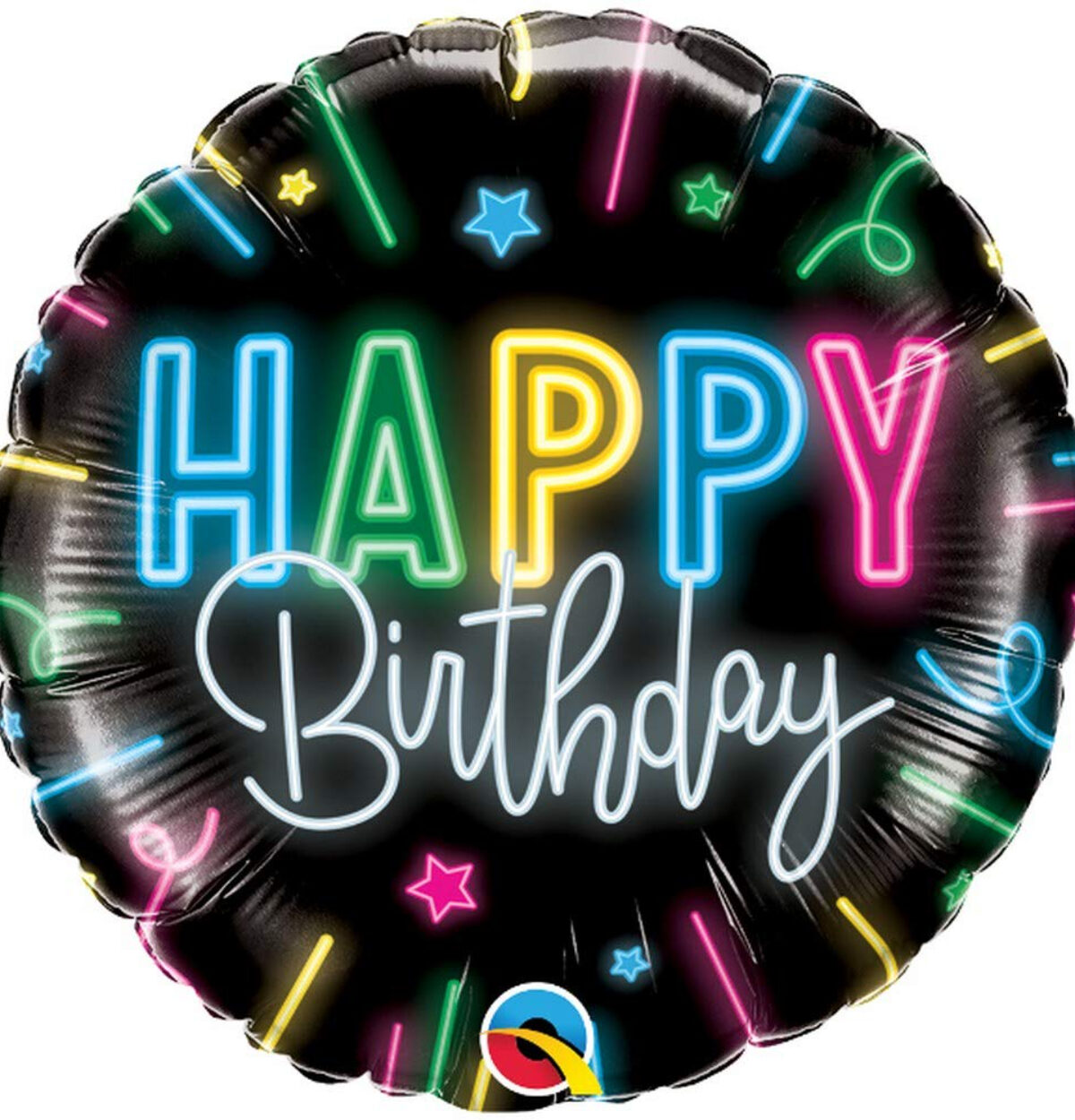 18" Happy Birthday Neon Glow Balloon #374