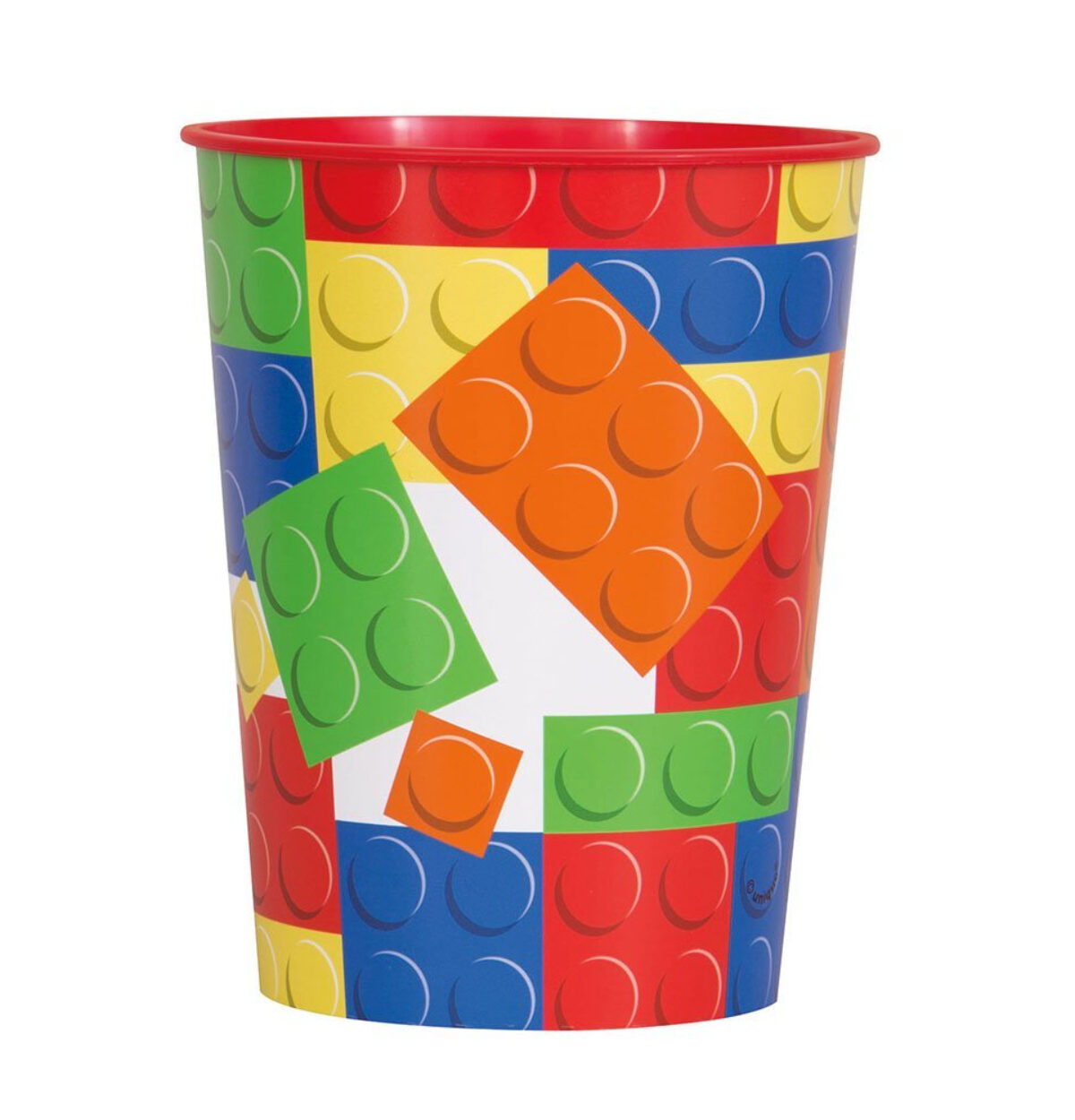 BUILDING BLOCKS BIRTHDAY 16OZ PLASTIC CUP