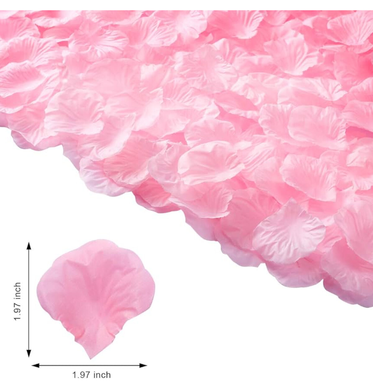 Pink Rose Petals 2000 Pcs