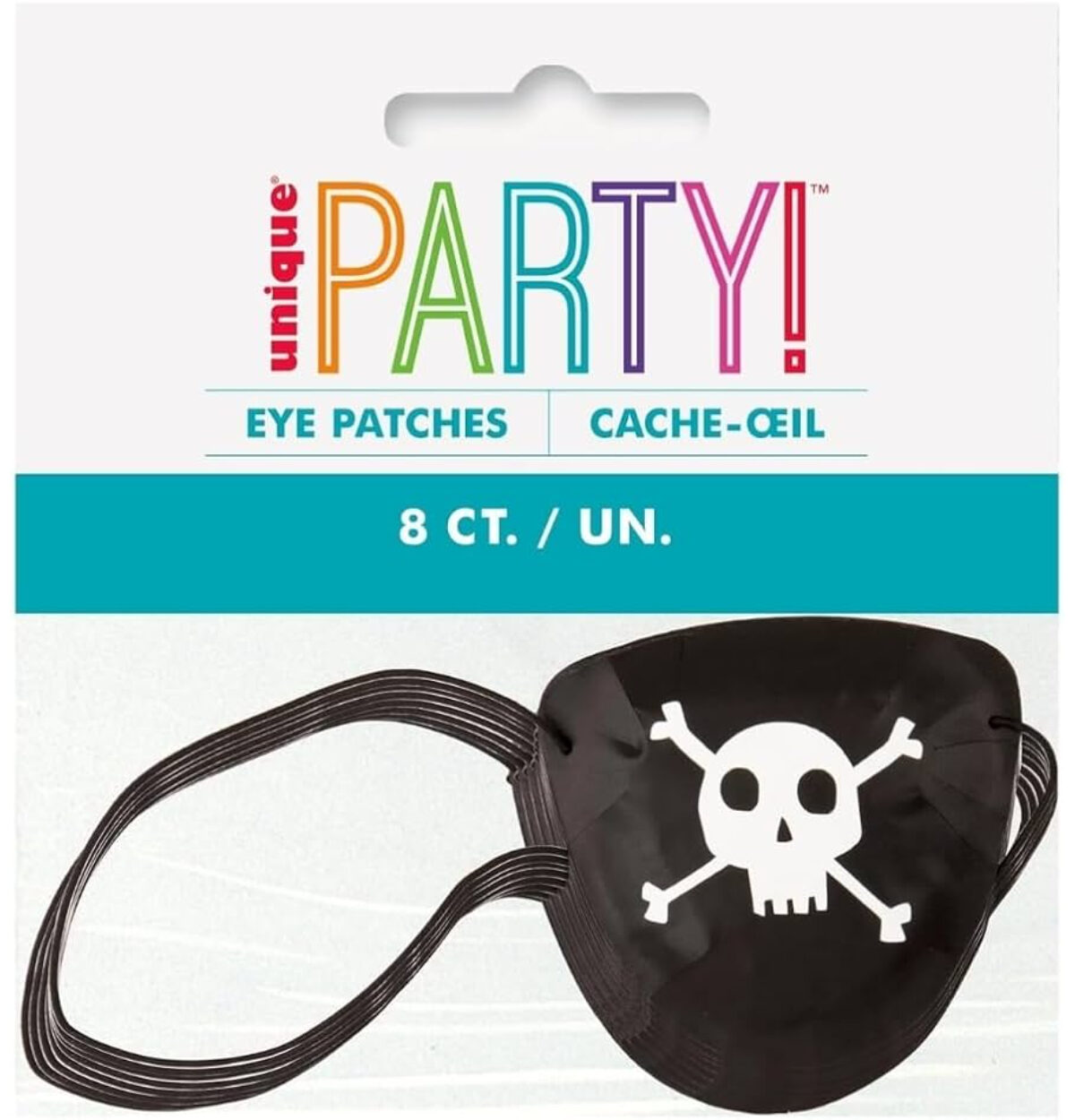 Plastic Pirate Eye Patch Favors 8ct.