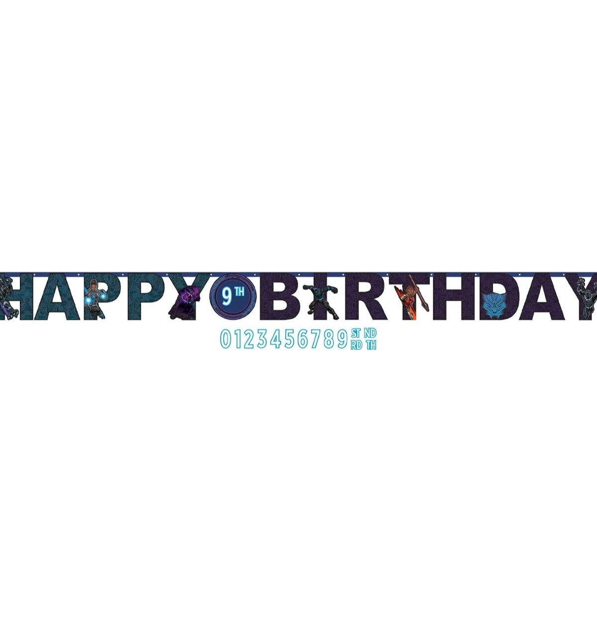 Black Panther Wakanda Forever Jumbo Add An Age Letter Banner