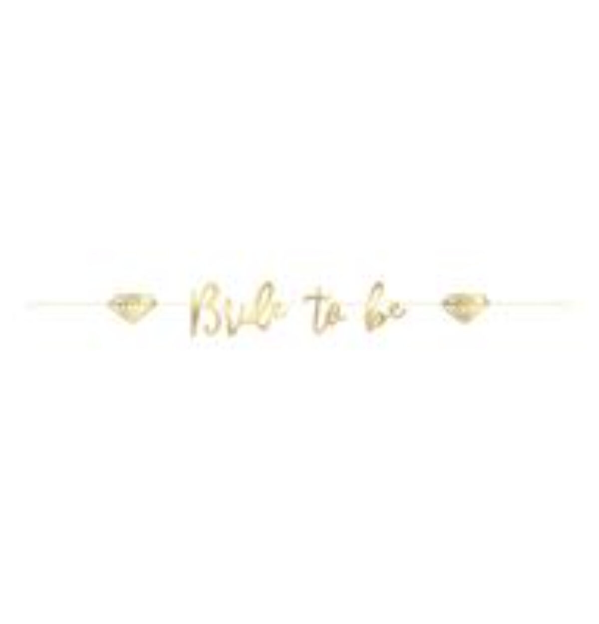 Gold "Bride to Be" Banner 6ft