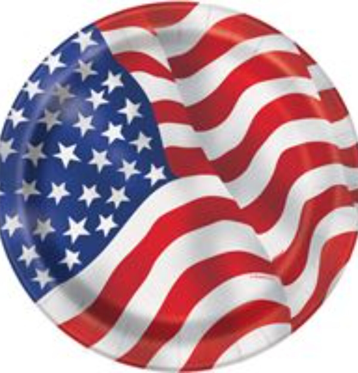 USA FLAG 7" PLATES 8CT.