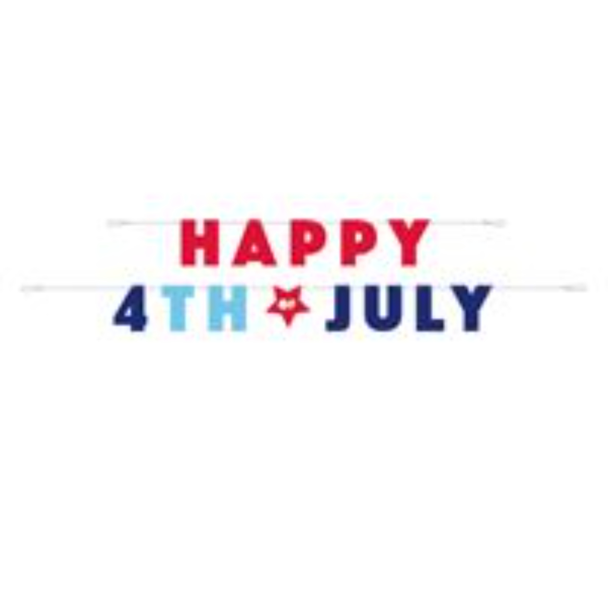 65920181_306_200x200.jpg Happy 4th of July Letter Banner 8.5ft 2pcs - Image 1