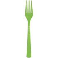 65922442_206_200x200.jpg Lime Green Solid Plastic Forks 18ct. - Image 1