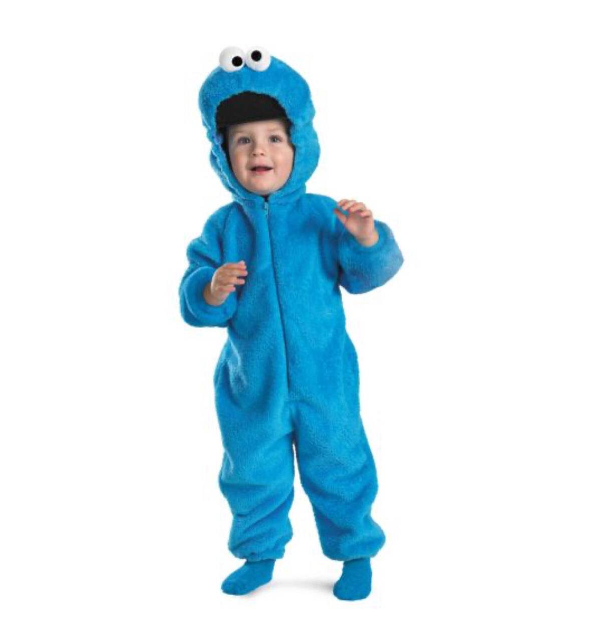 Cookie Monster Deluxe Two-Sided Plush Jumpsuit 2T SMALL