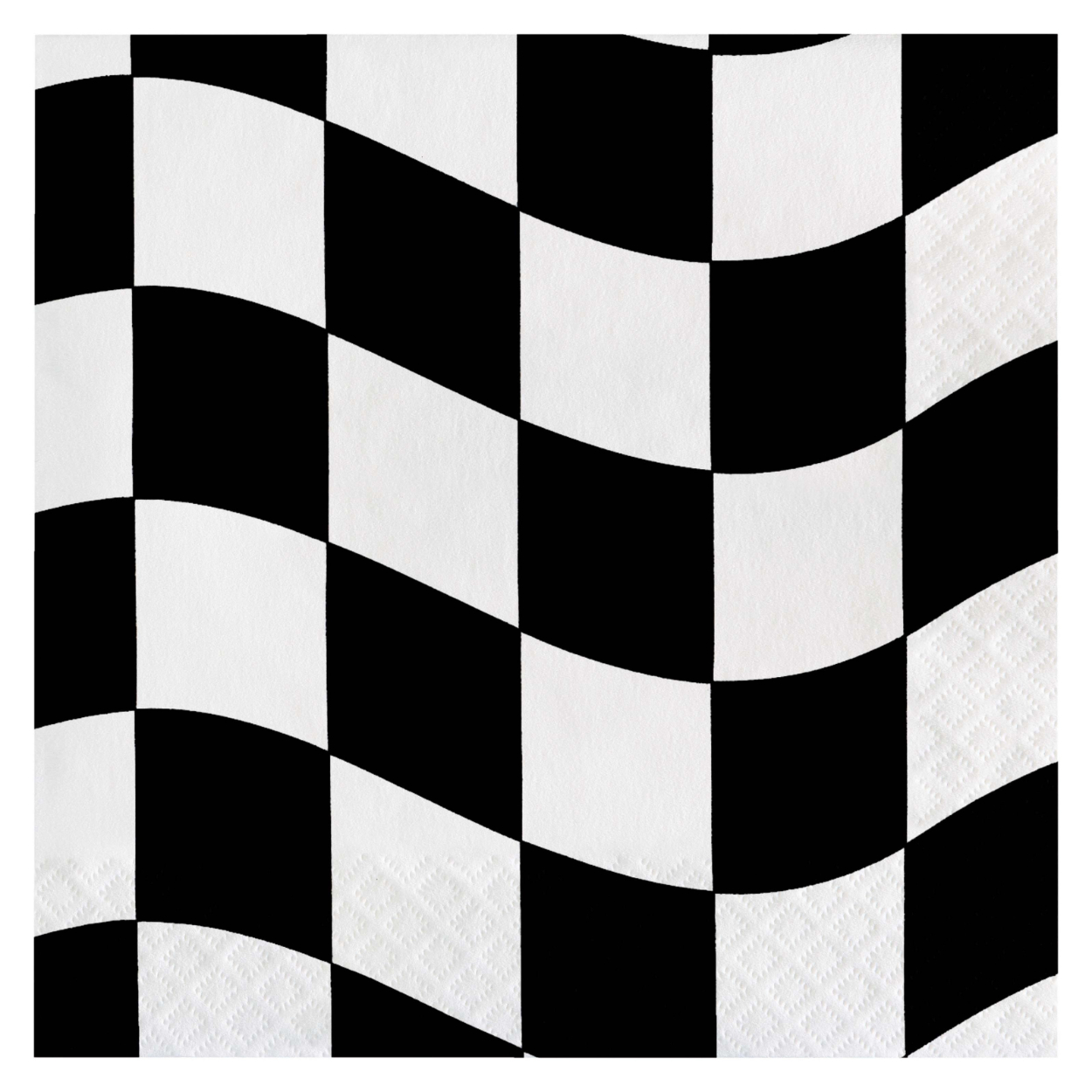 660944-2.jpg Black White Check Lunch Napkins 16ct. - Image 1