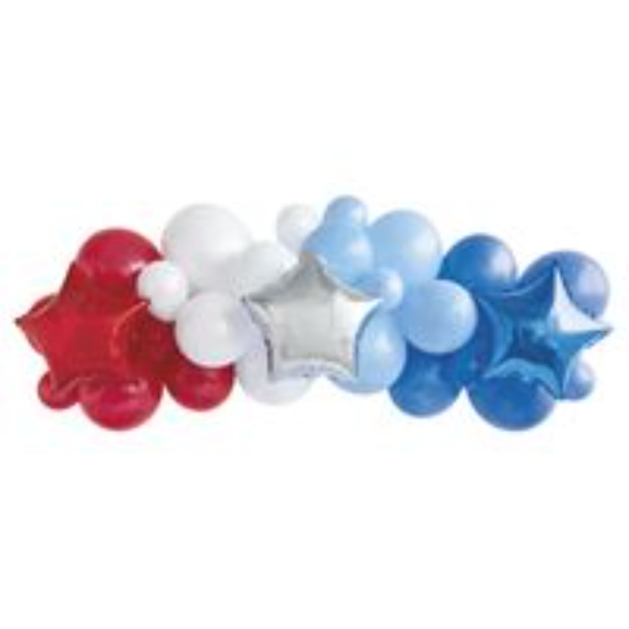 66731949_207_200x200.jpg Patriotic Foil Star Shaped & Latex Balloon Arch Kit 30pcs - Image 1