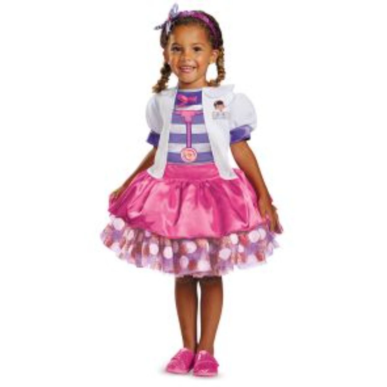 69812_1-1.jpg DOC MCSTUFFINS TUTU DELUXE CHILD COSTUME 3T - 4T - Image 1