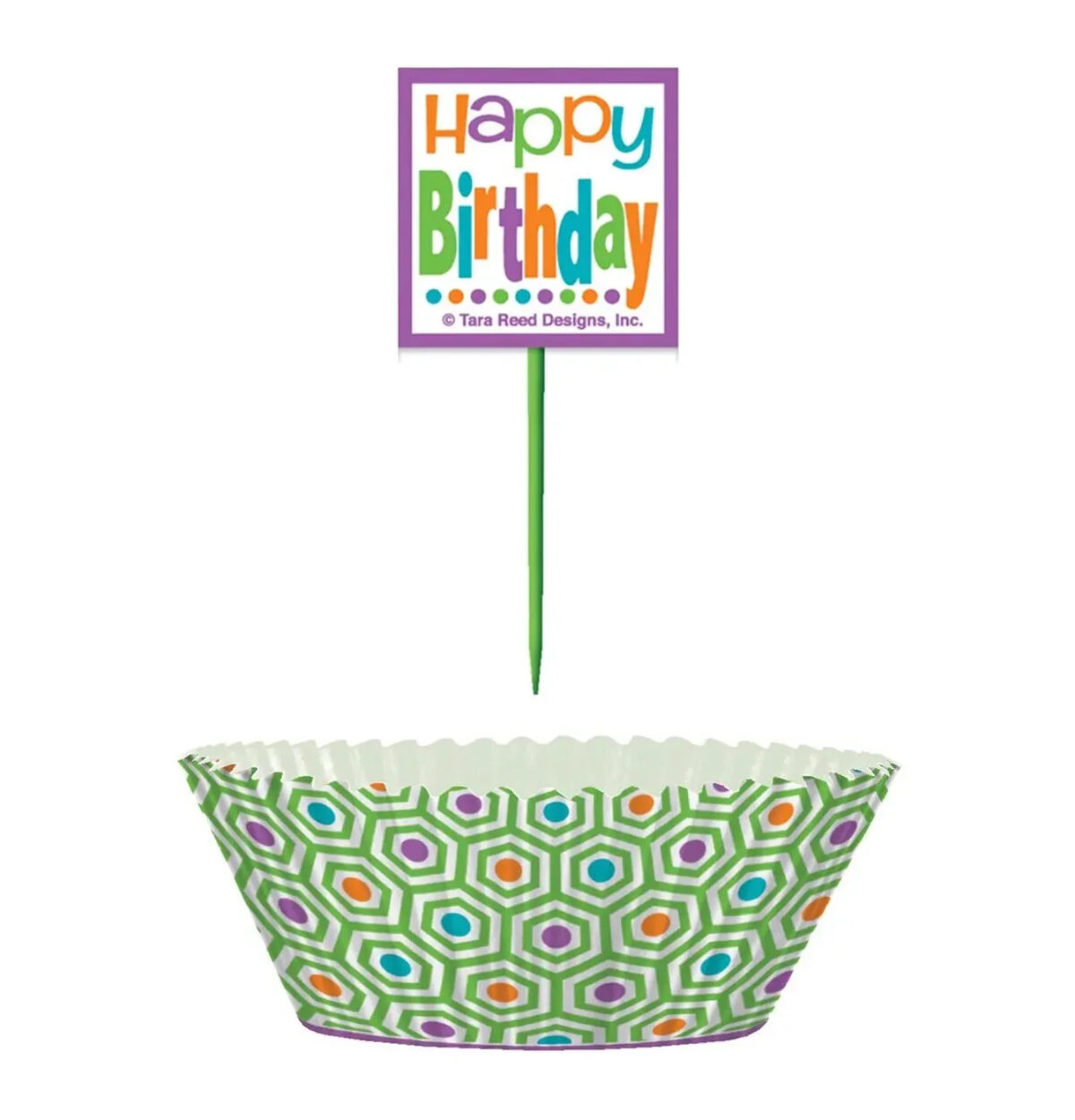 Citrus Dot Happy Birthday Cupcake Kit 24ct.