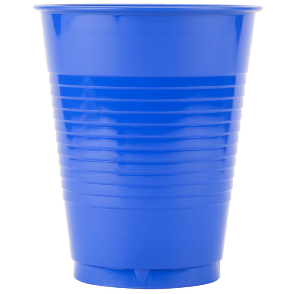 710063-2.jpg Cobalt Blue 16oz Plastic Cups 20ct. - Image 1