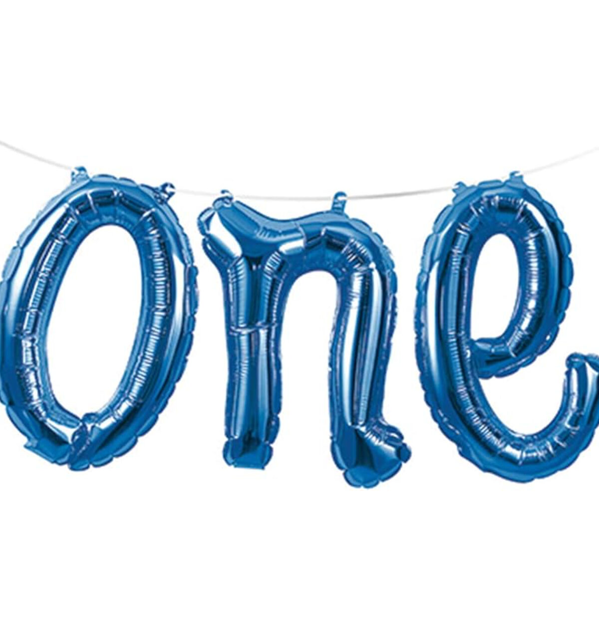 BANNER BLUE ONE AIR FILLED BALLOON