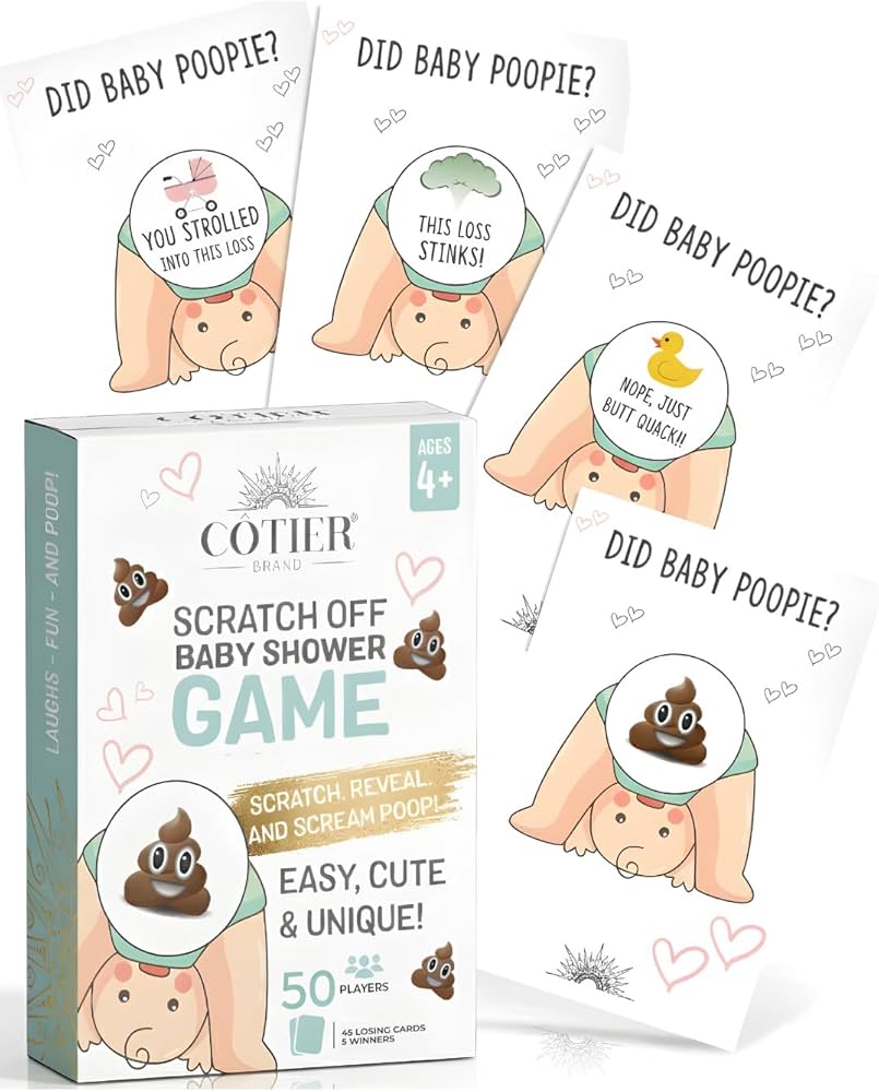 71V1yyMMPPL-_AC_UF894-1000_QL80_.jpg Did Baby Poopie? - Baby Shower Poop Emoji Lottery Game - Image 1