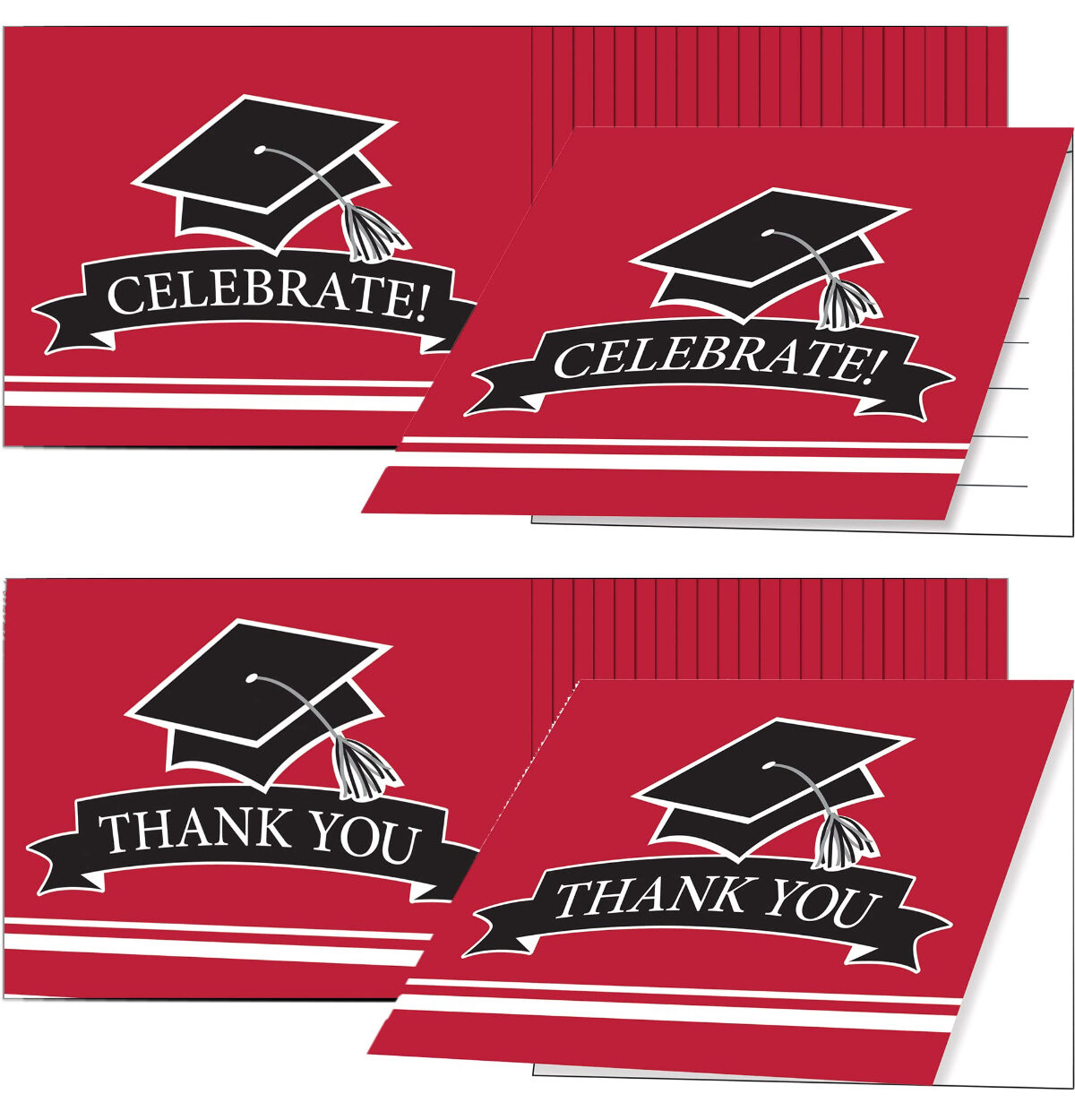 Classic Red School Spirit Invitations 25/pk