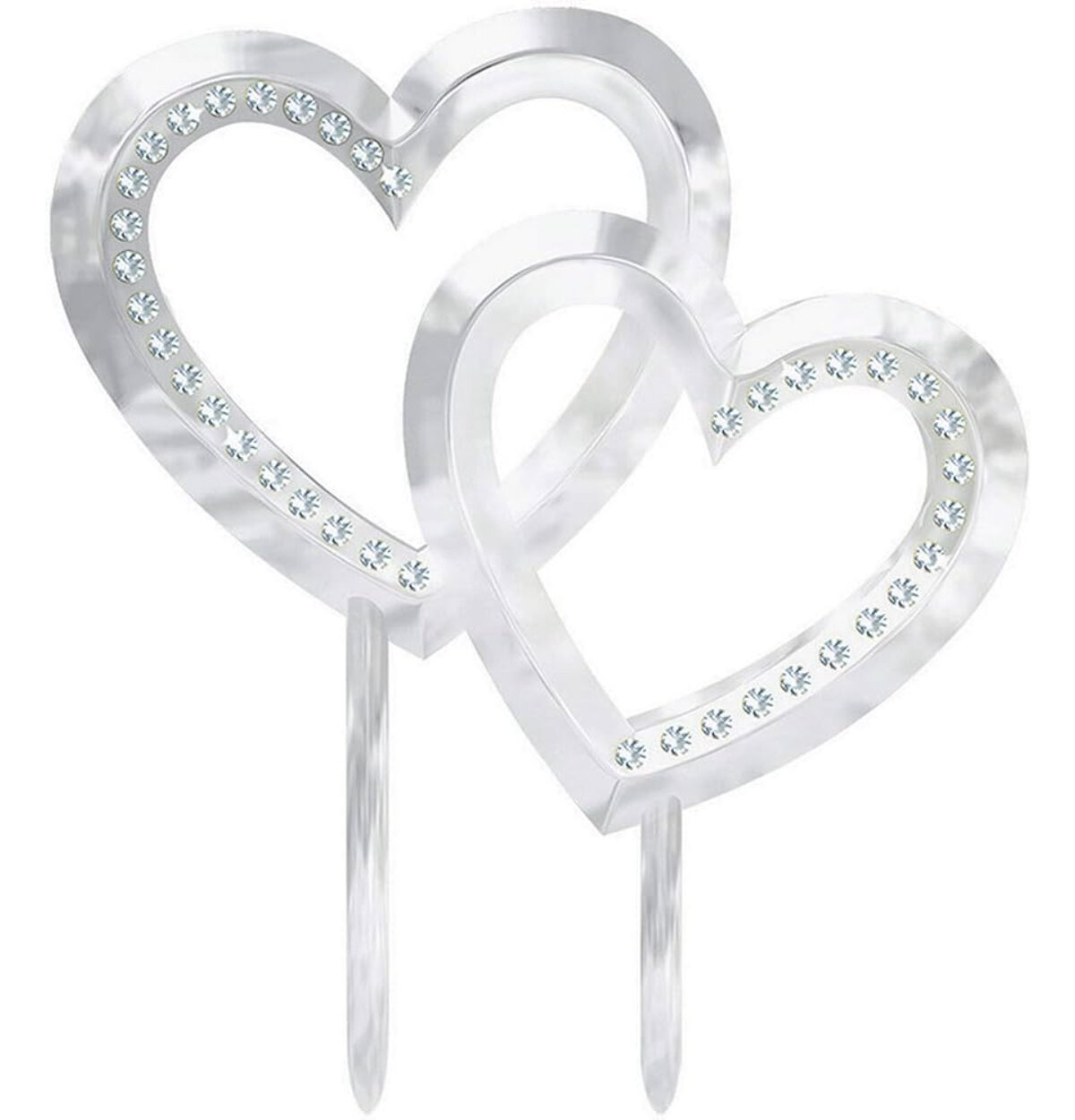Double Heart Cake Topper 1ct.