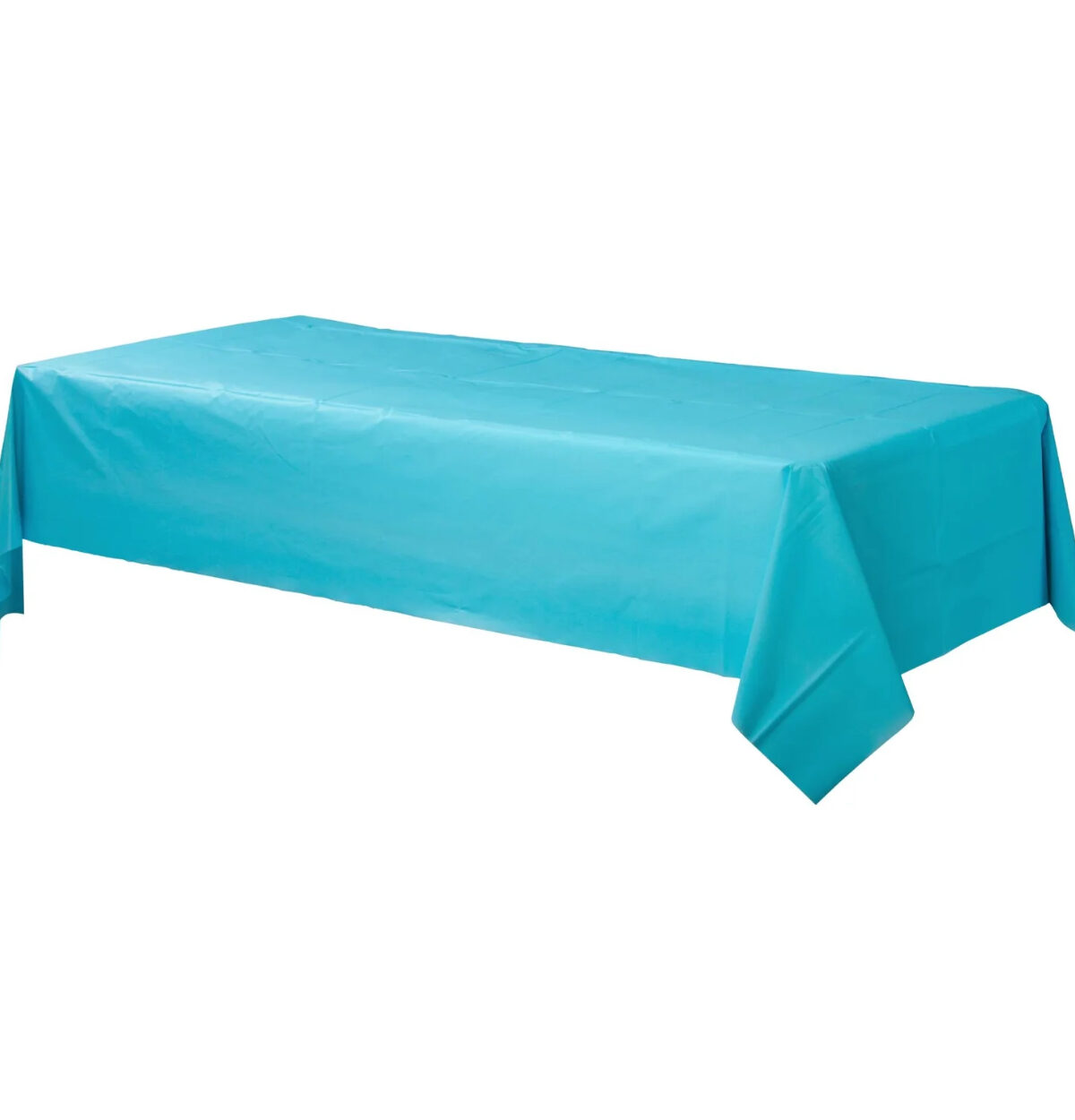 Bermuda Blue Plastic Table cover 54"x108"