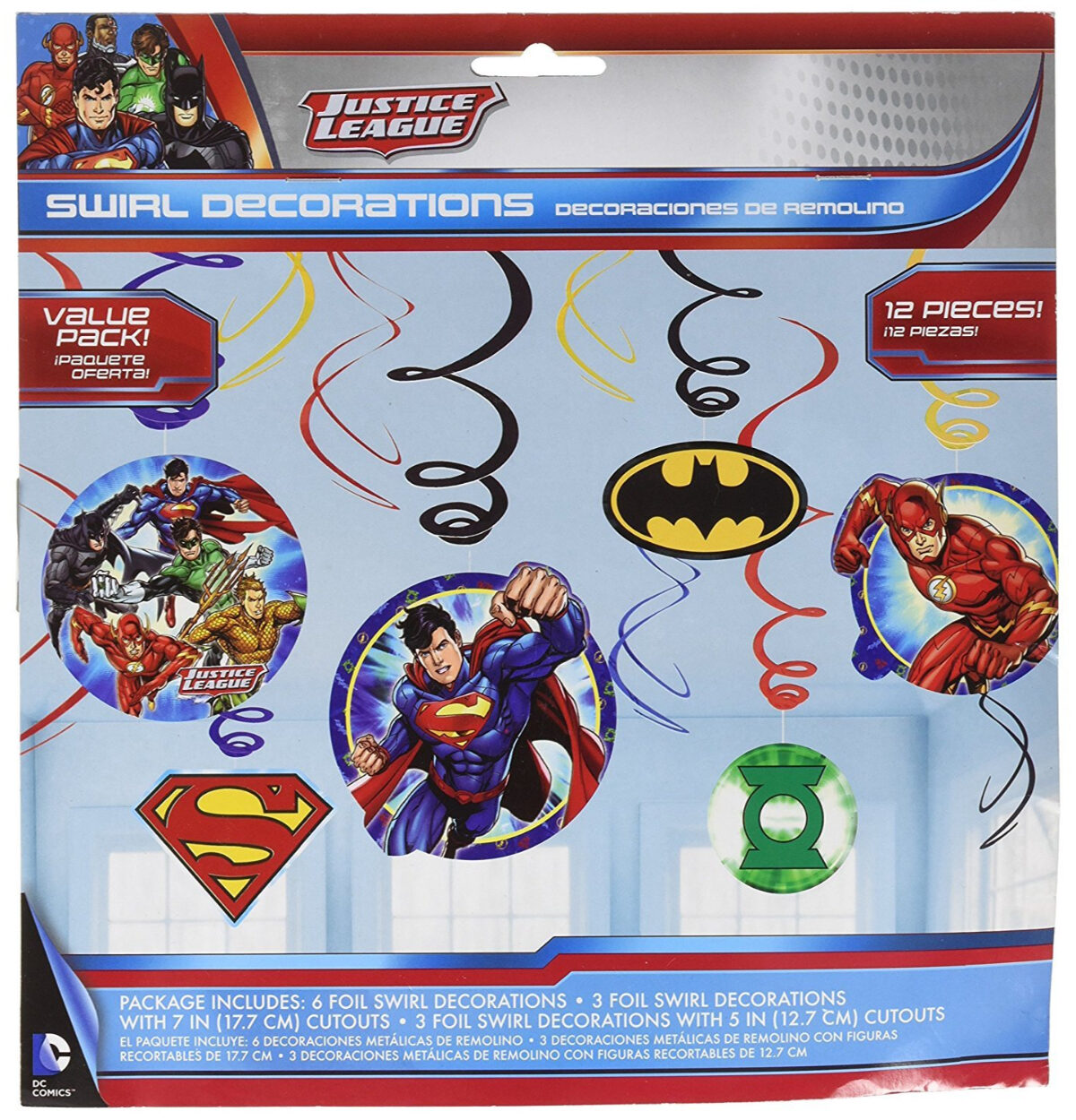 Justice League Swirl Deco