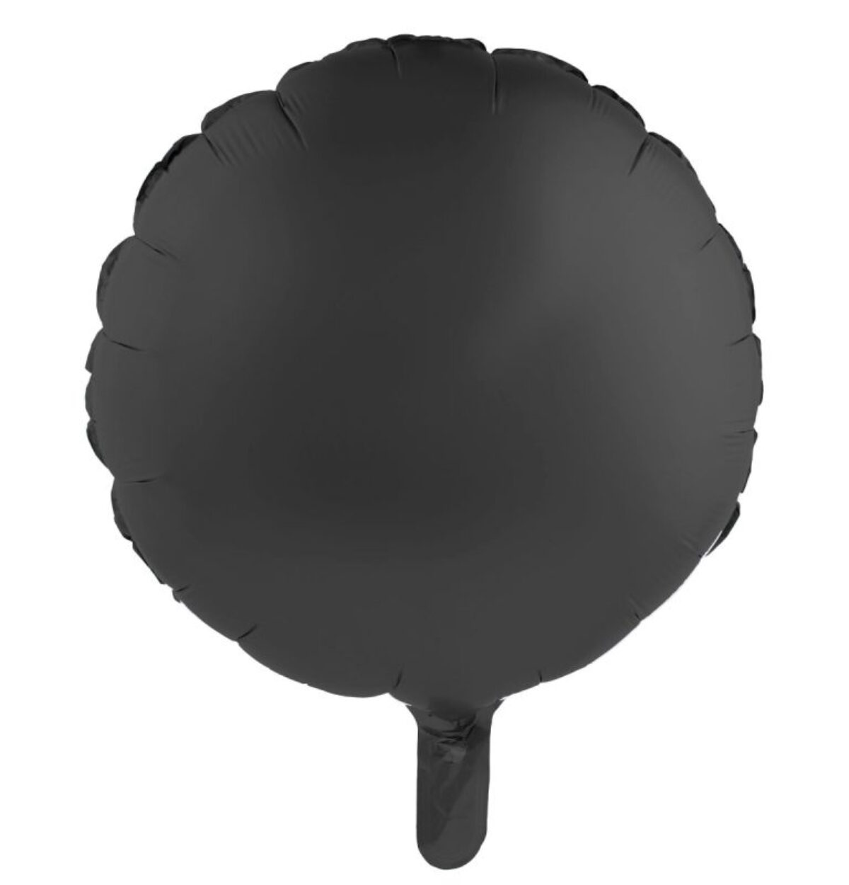 18" Luxe Satin Black Round Balloon - PKG
