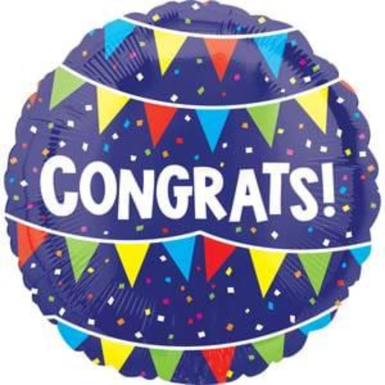 A3-6666__91381-1.jpg 18" Congrats Bunting Balloon #335 - Image 1