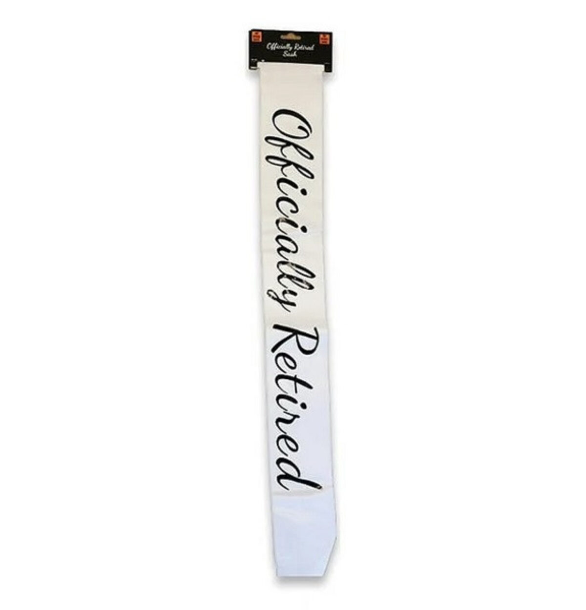 White Officially Retired Sash