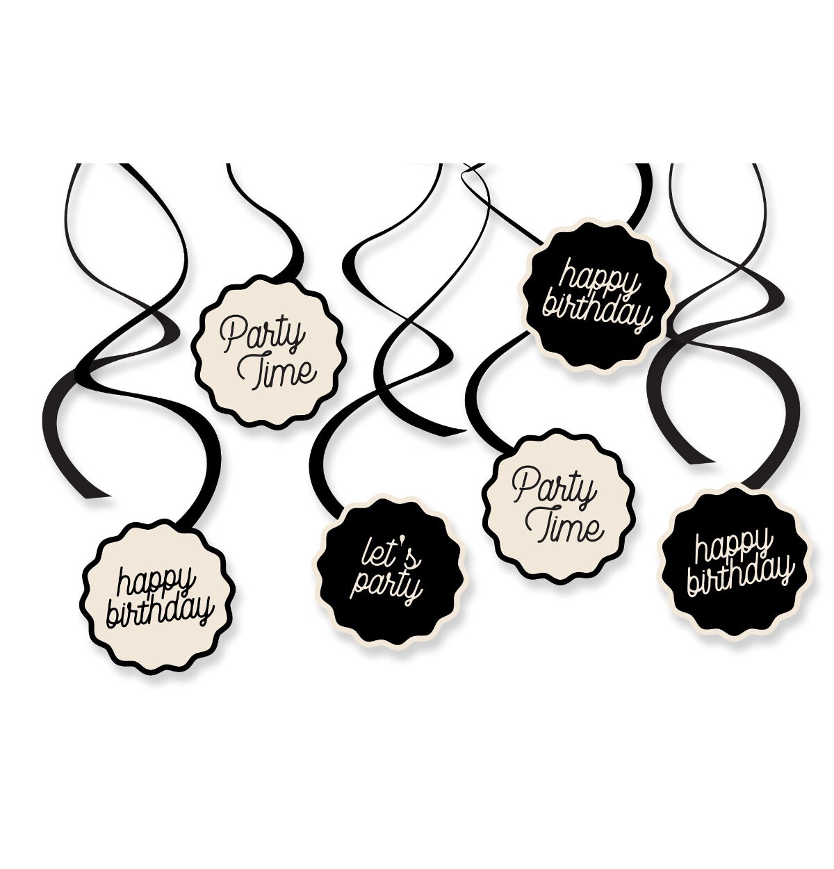 Birthday Chic Birthday Swirls 12 pcs.
