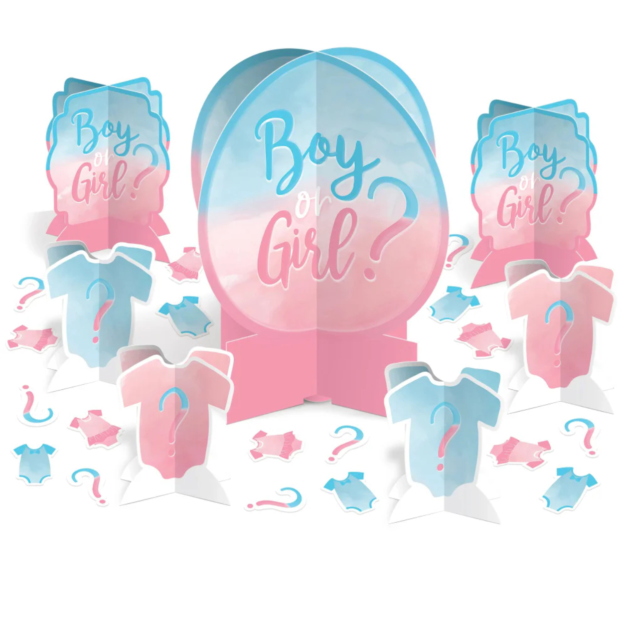 AM282703-png.jpg The Big Reveal Gender Reveal Table Centerpiece Decorating Kit - Image 1
