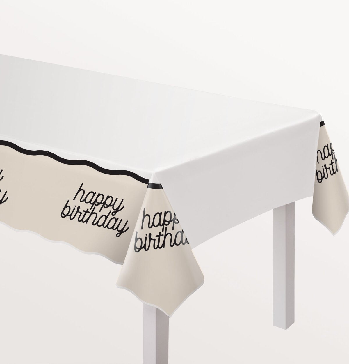 Birthday Chic Plastic Table Cover