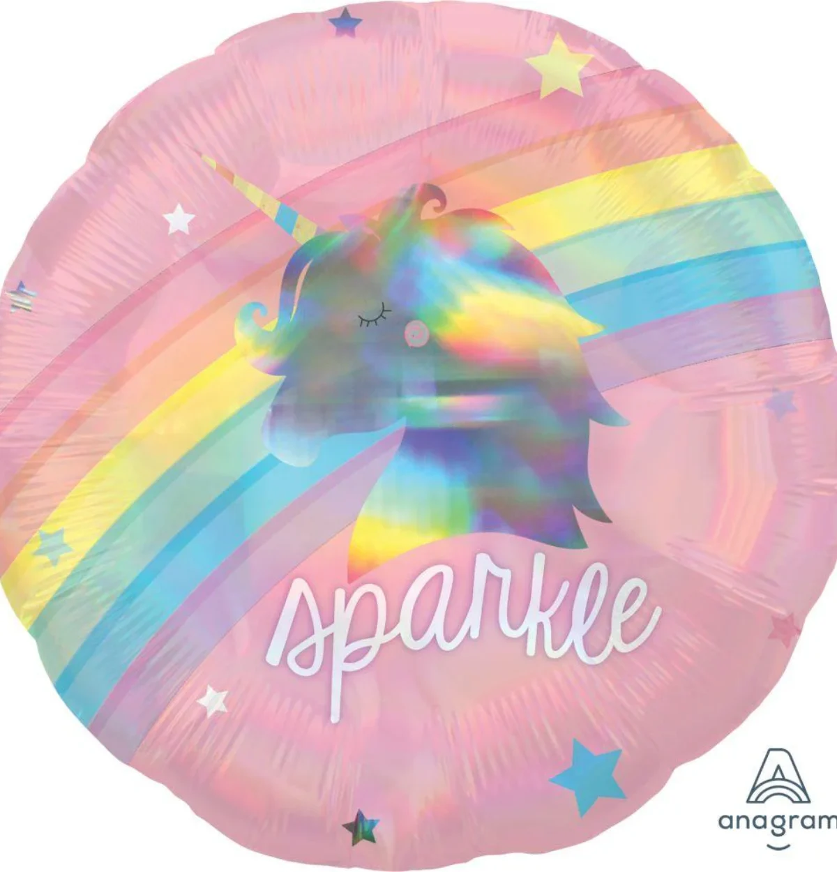 Magical Rainbow Unicorn Sparkle 18″ Holographic Balloon #337