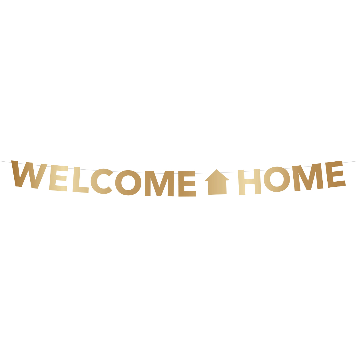 BAN-WH-01.jpg Welcome Home Banner - Gold - Image 1