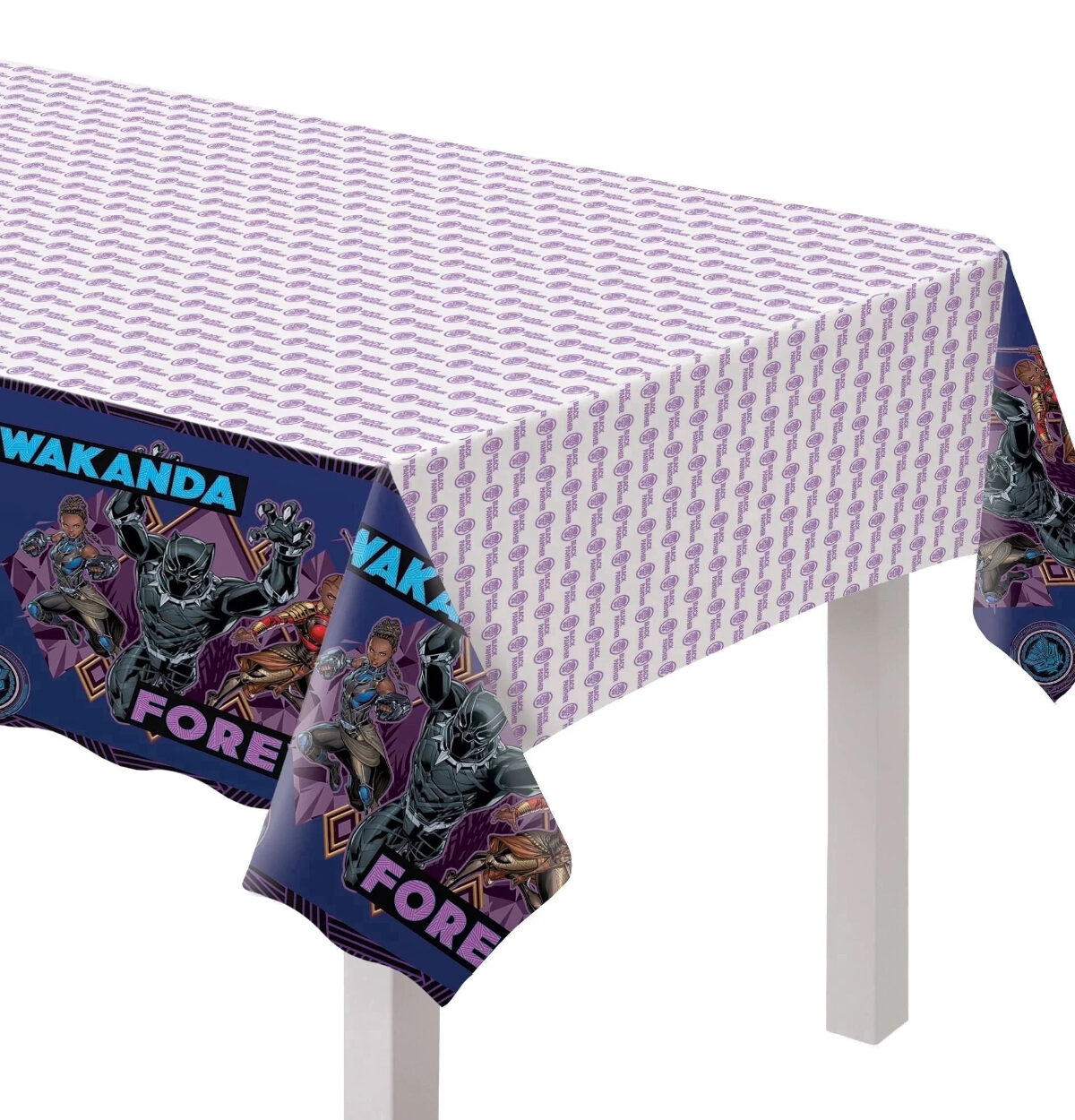 Black Panther Wakanda Forever Plastic Table Cover