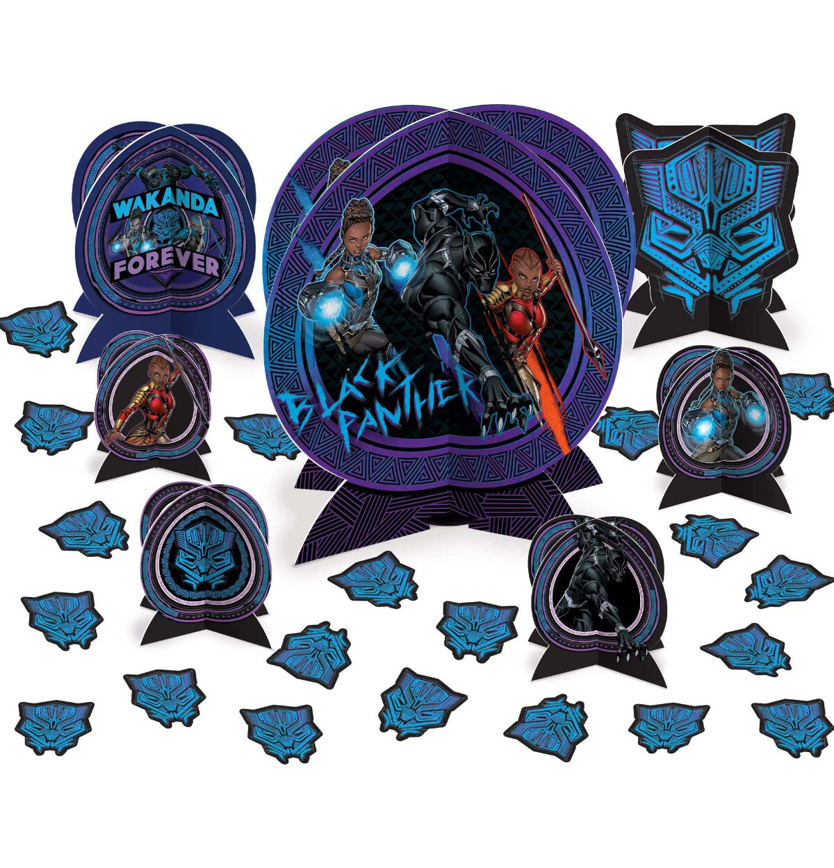 Black Panther Wakanda Forever Table Centerpiece Kit