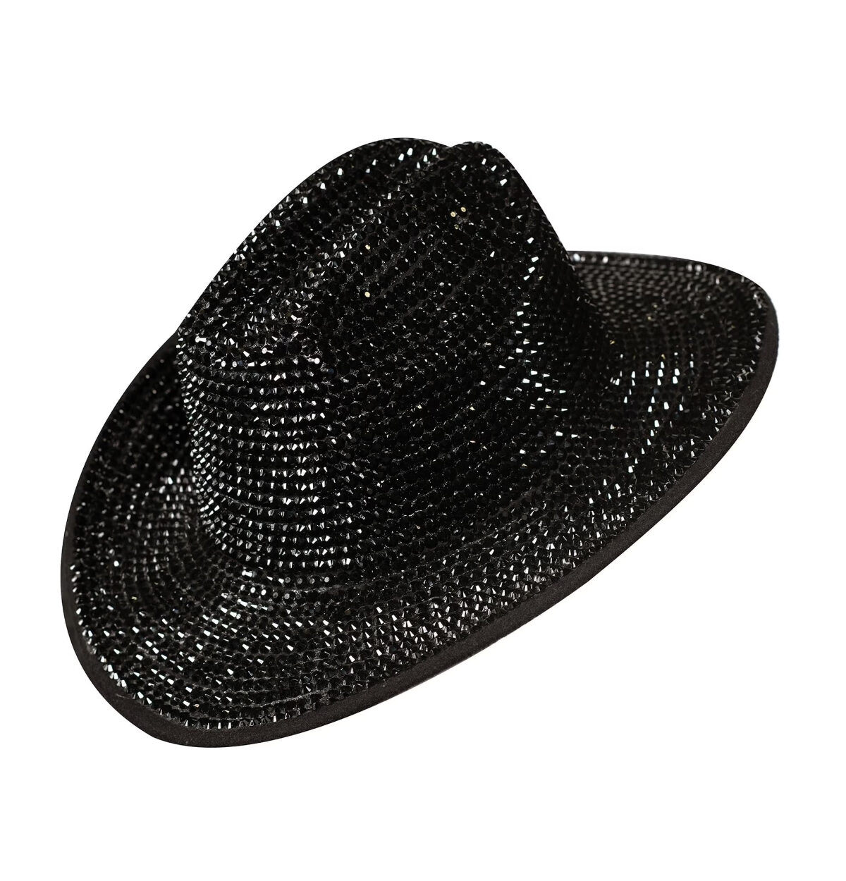 RHINESTONE COWBOY HAT - BLACK