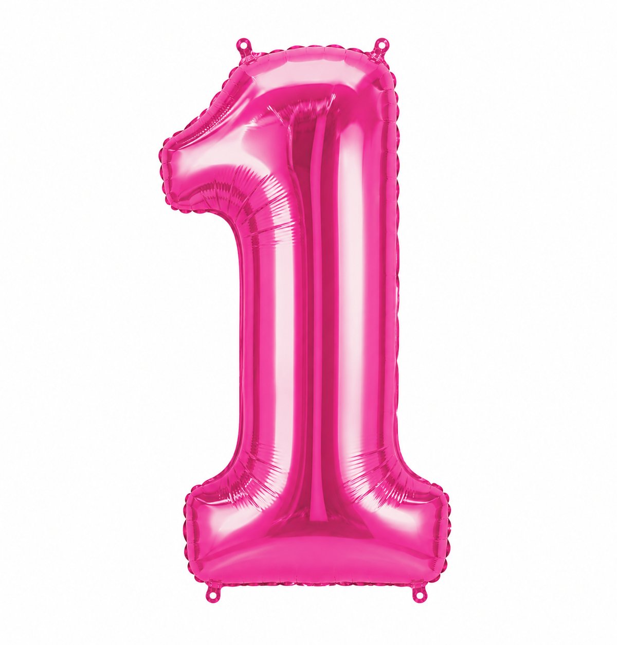 34" Hot Pink Number 1 Foil Balloon