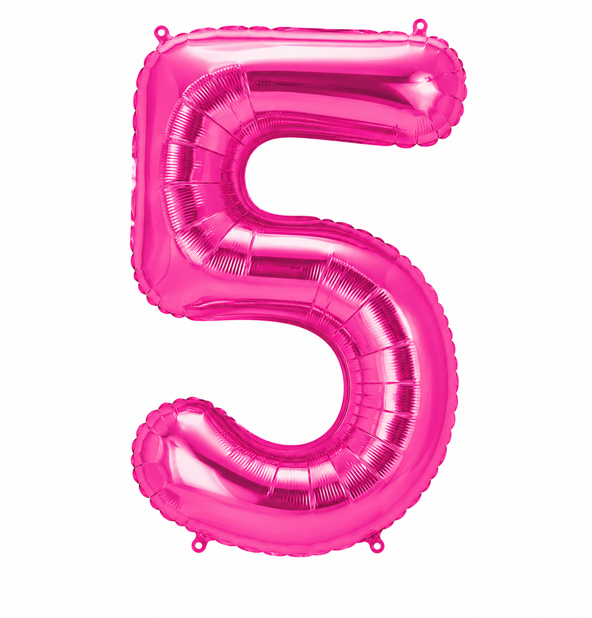 34'' Hot Pink Number 5 Foil Balloon
