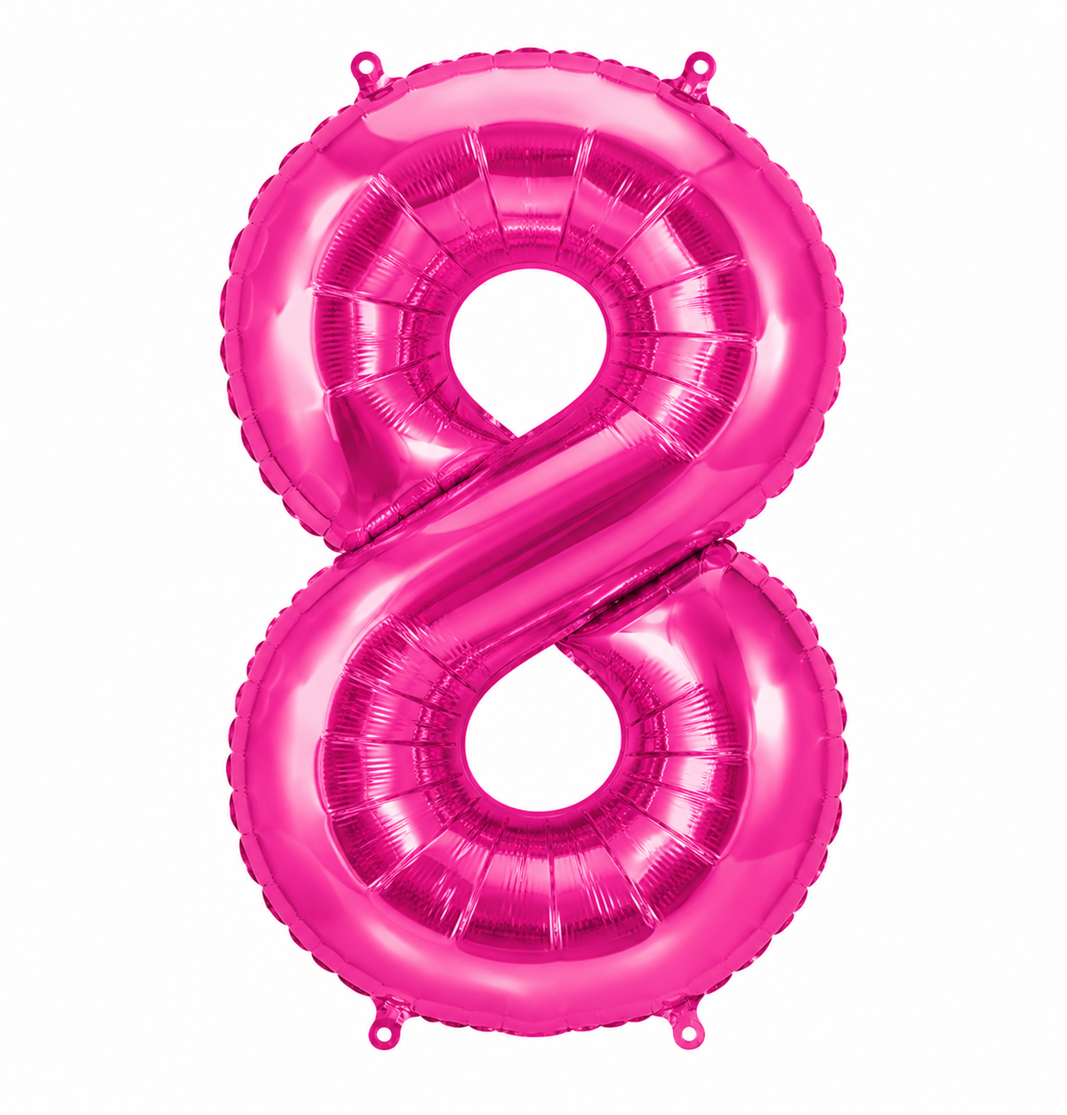 34" Hot Pink Number 8 Foil Balloon