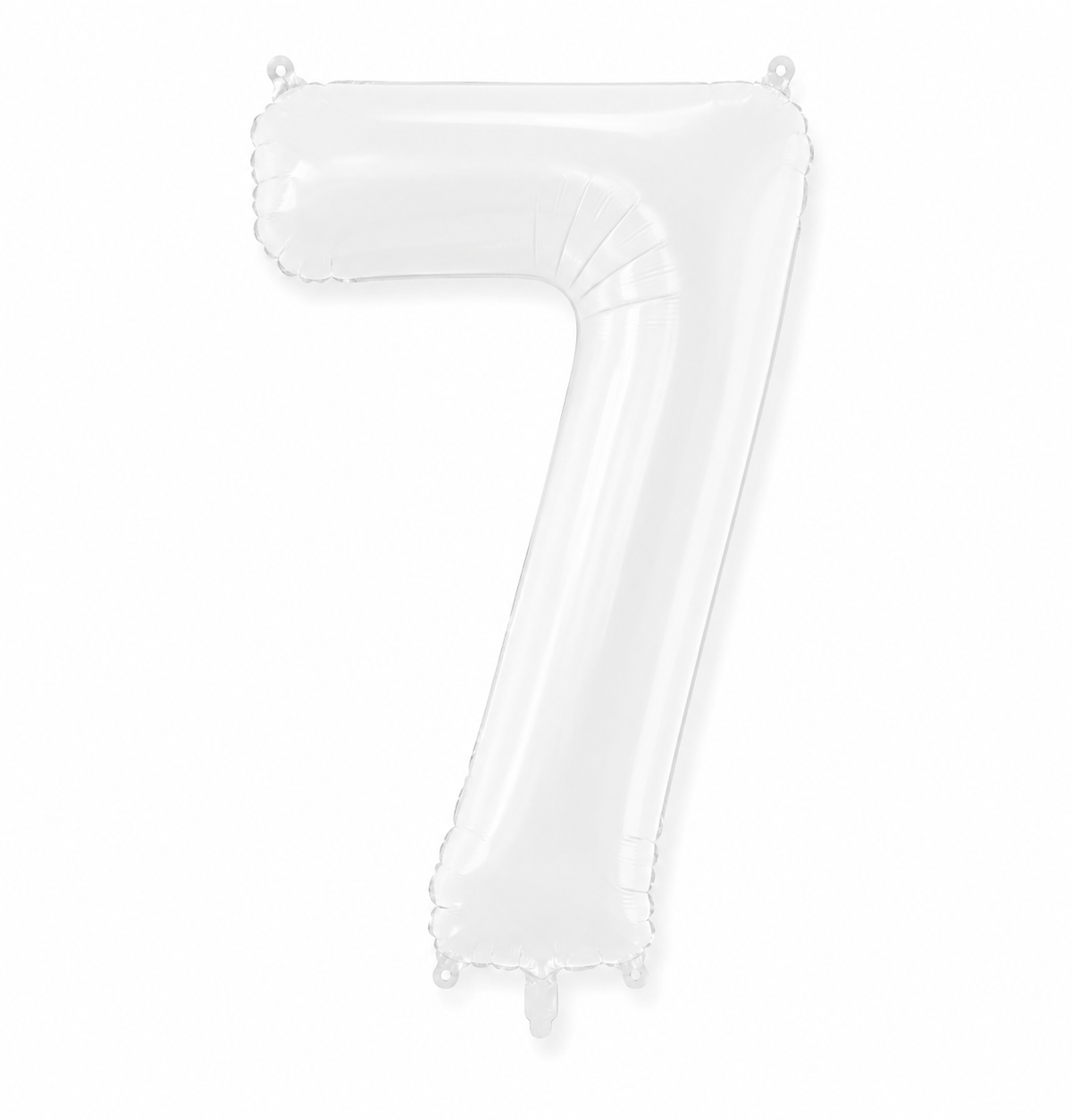 34'' White Number 7 Foil Balloon