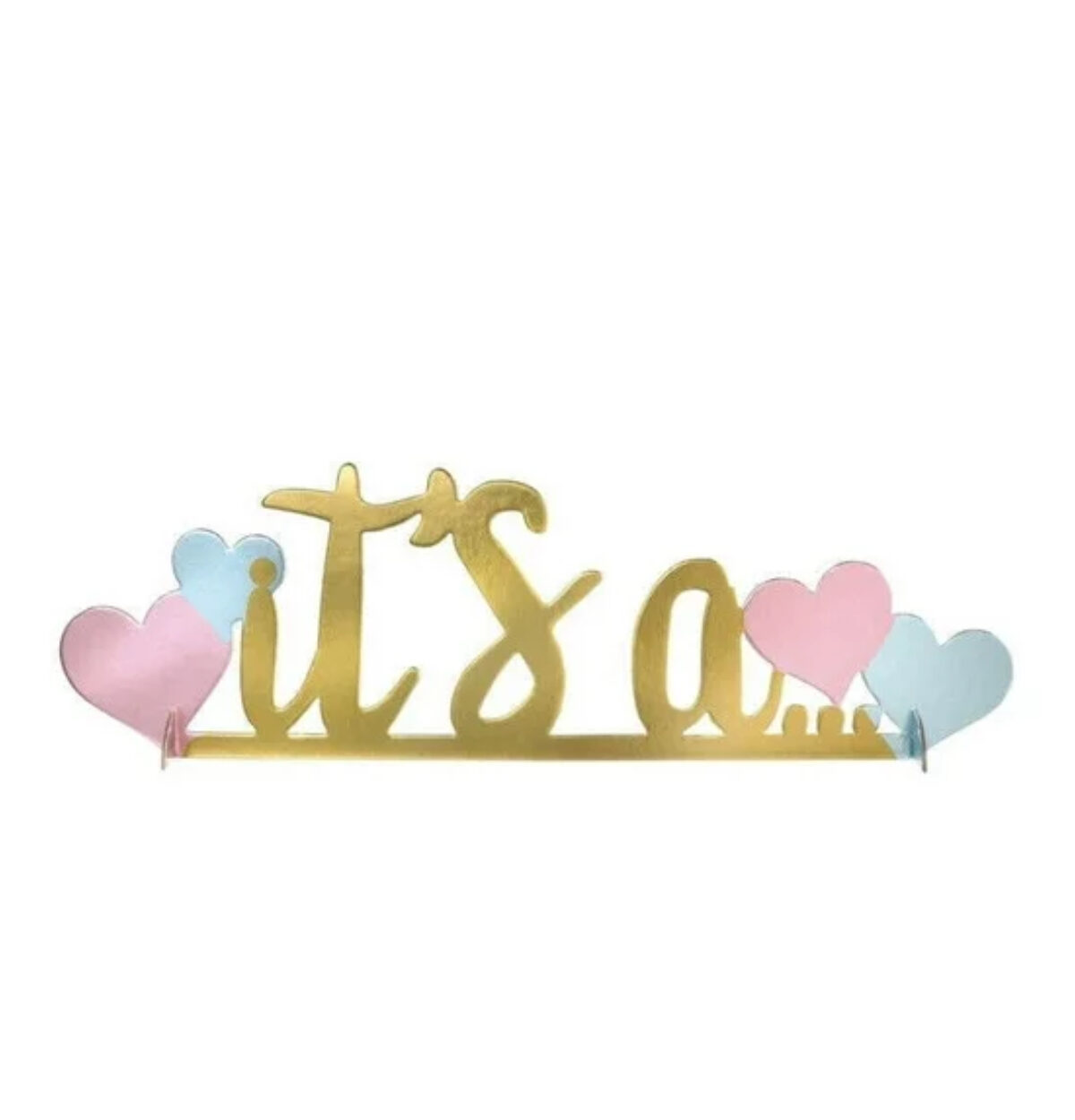 The Big Reveal Gender Reveal "It's a..." Foil Centerpiece