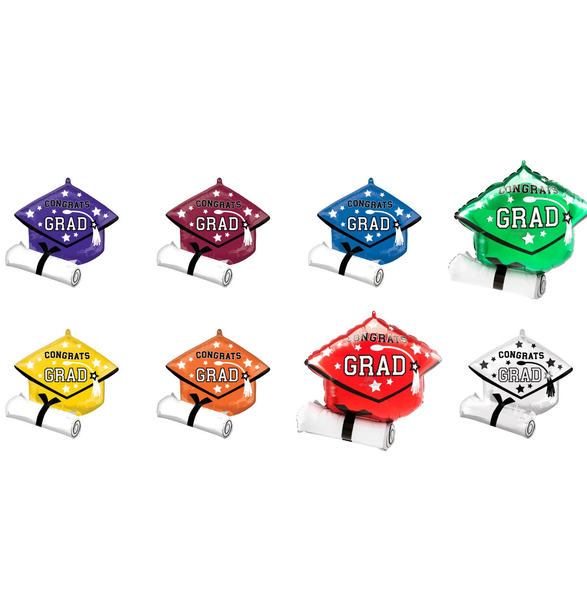 25" School Colors Grad Cap Balloon #505